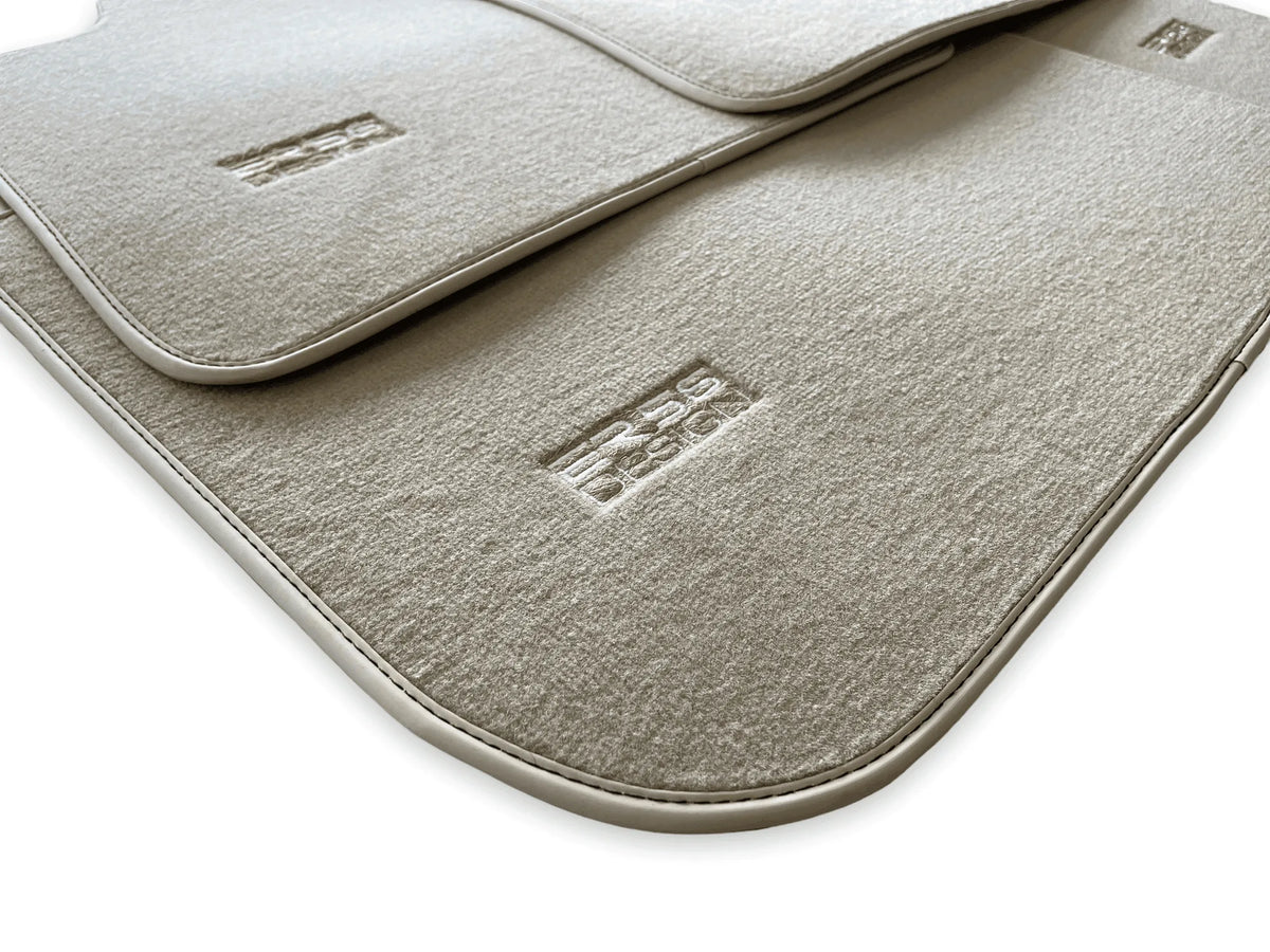 Beige Floor Mats for Rolls Royce Phantom VIII (2017-2024) ER56 Design