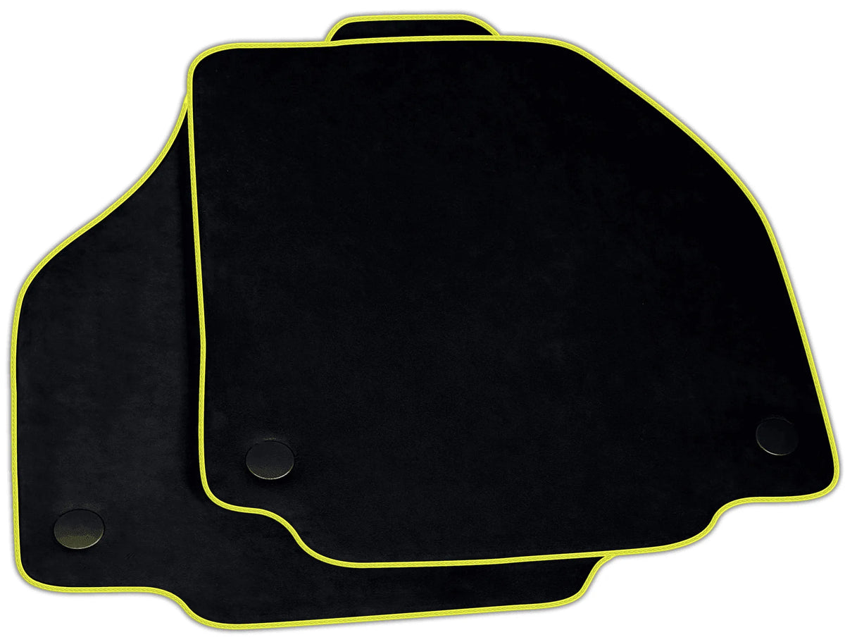Black Alcantara Floor Mats for Ferrari 458 GT2 (2012-2015) | Various Trim Colors