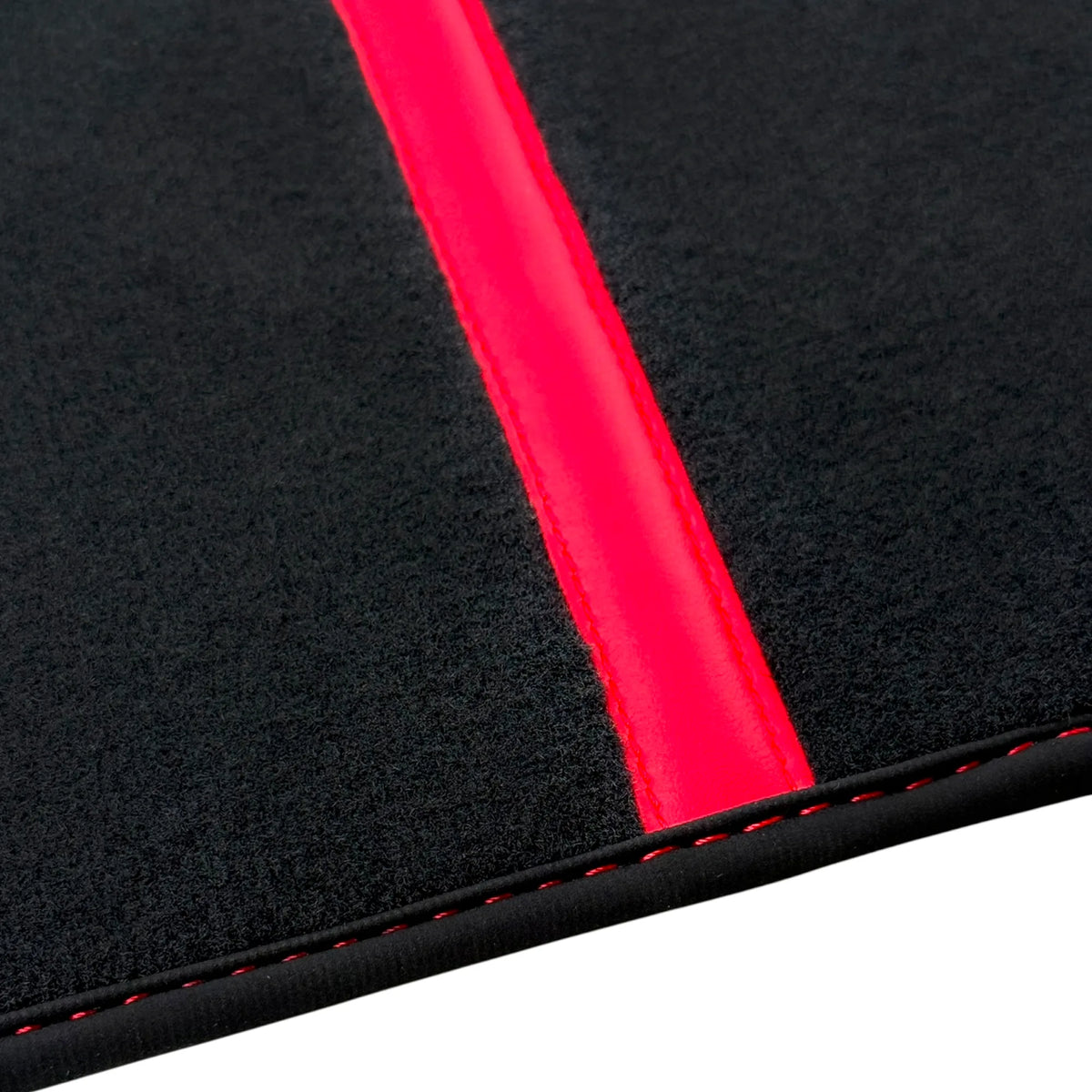 Black Car Floor Mats with Leather Line for Ferrari 458 GT2 (2012-2015)