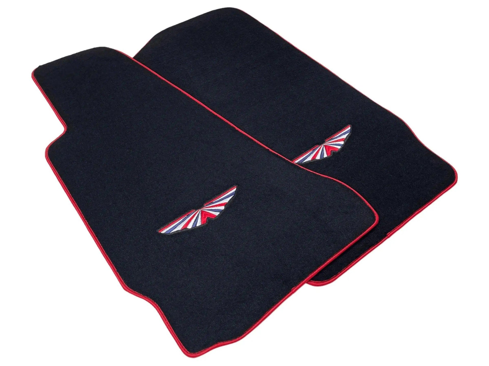 Black Floor Mats For Aston Martin DBX (2020– 2023) | Red Trim - AutoWin