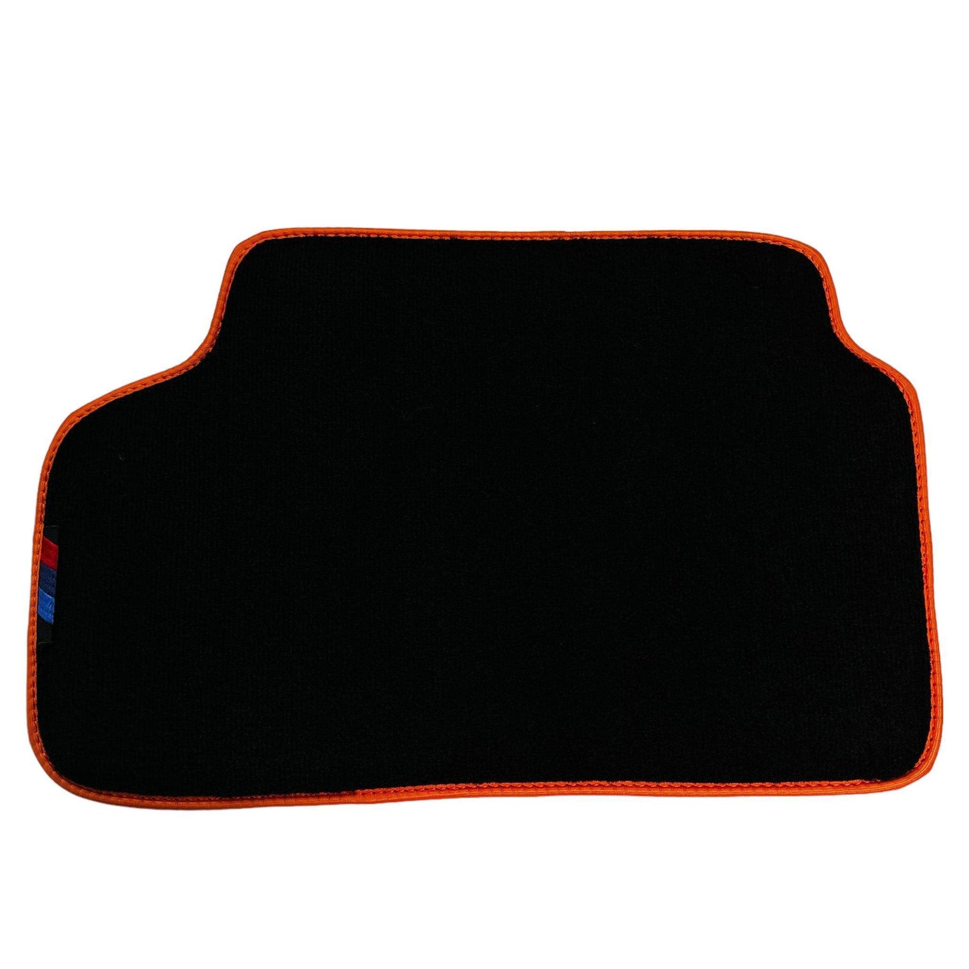 Black Floor Mats For BMW F74 Gran Coupe (2025-2026) | Orange Trim - AutoWin