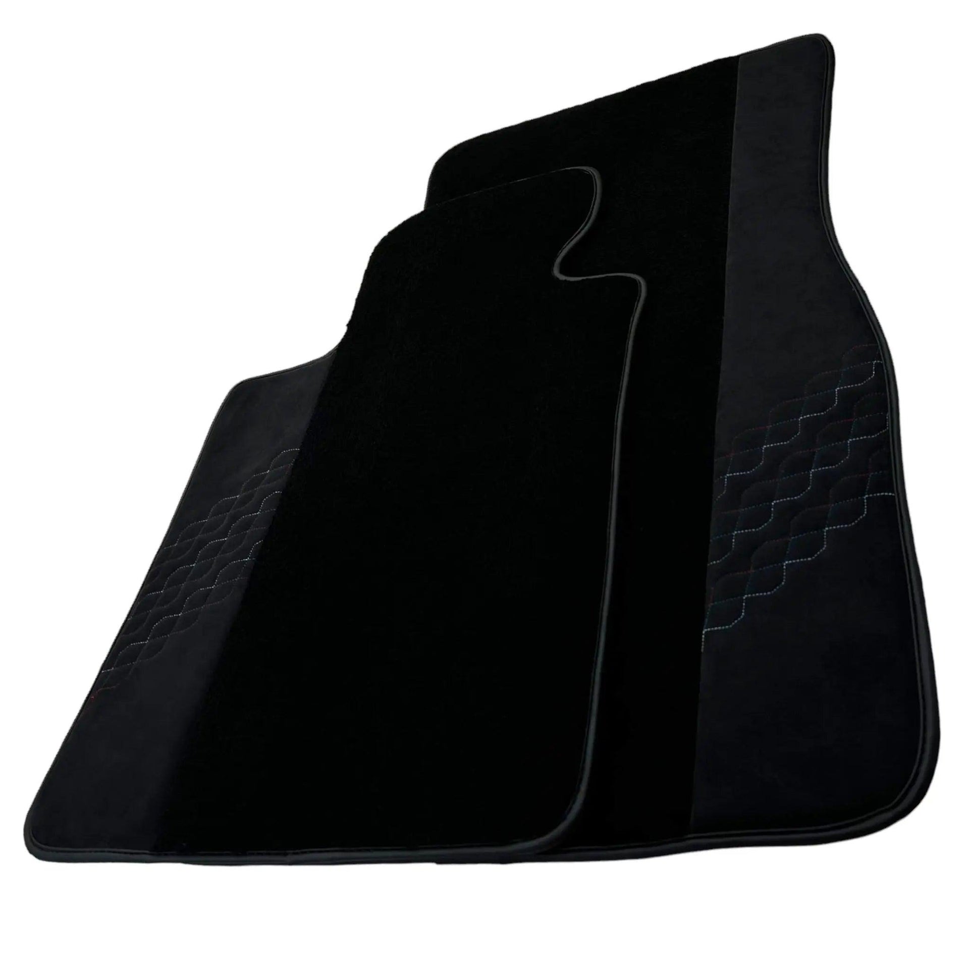 Black Floor Mats for BMW 2 Series G60 (2023-2026) Sedan with Alcantara Leather - AutoWin