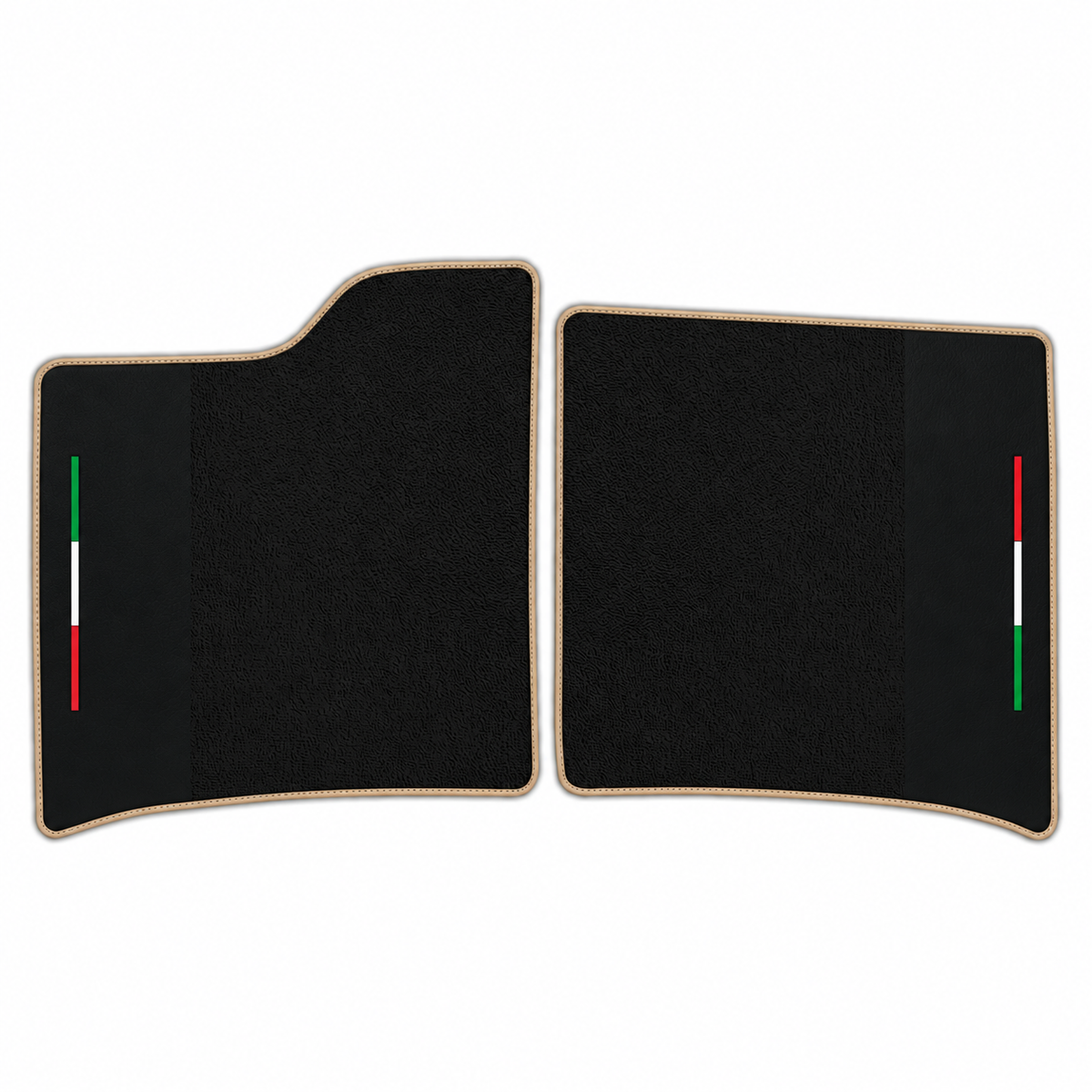 Passgenaue Autofußmatten aus Teppich mit Leder für Ferrari 12Cilindri (2024-2026)