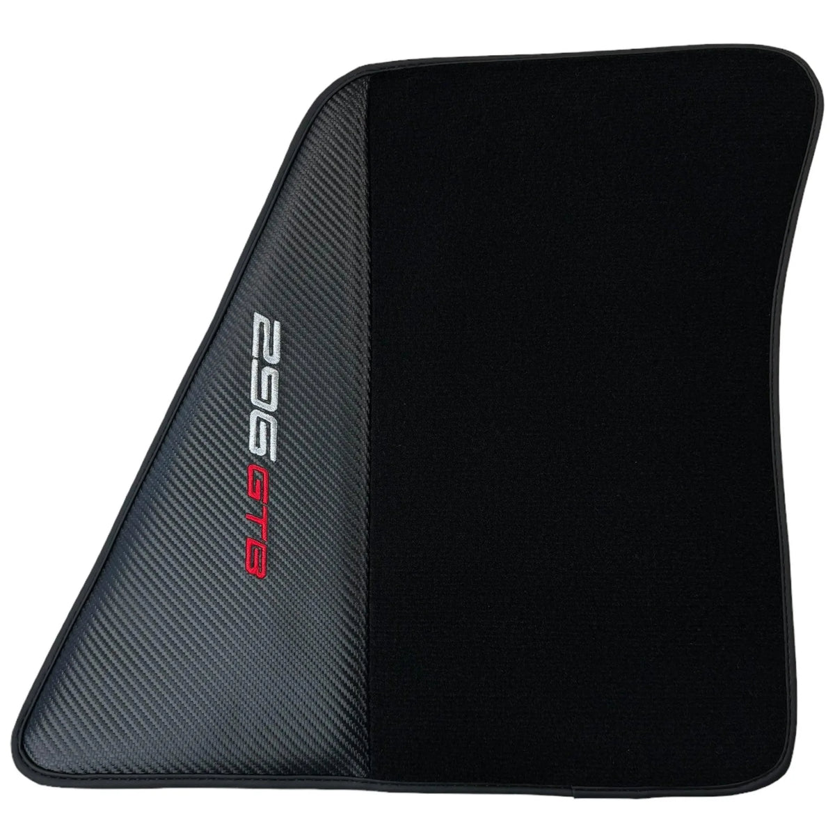 Black Floor Mats for Ferrari 296 GTB (2022-2027) with Carbon Fiber - AutoWin