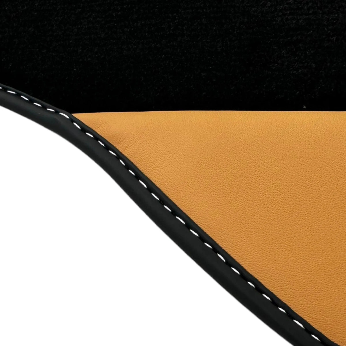 Black Floor Mats for Ferrari 458 GT2 (2012-2015) with Beige Nappa Leather | Italian Edition
