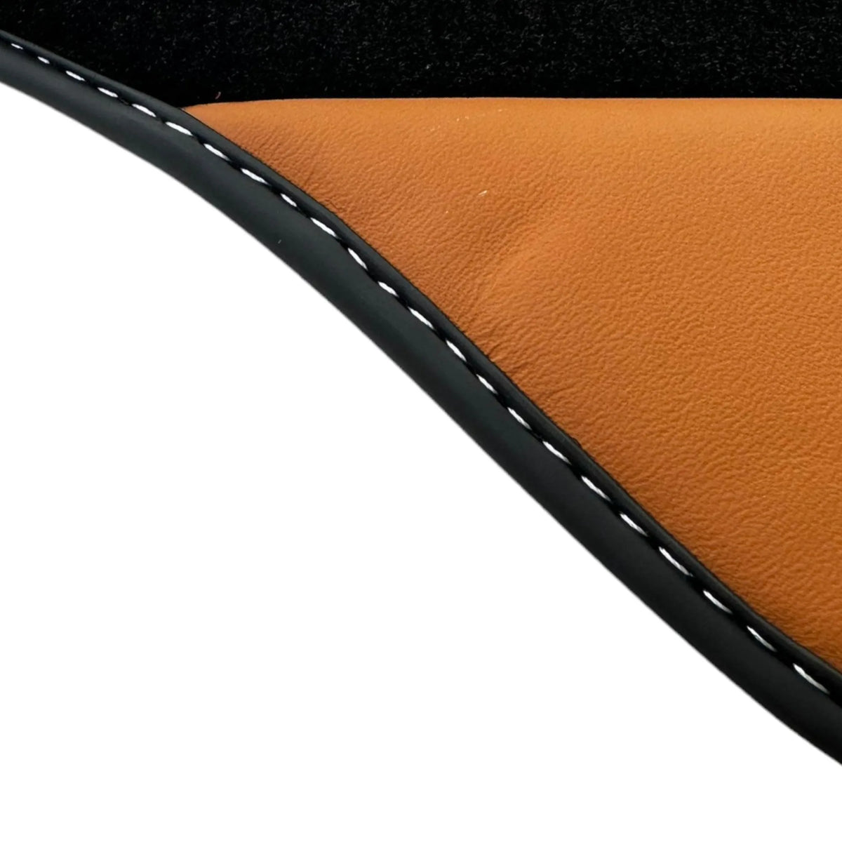 Black Floor Mats for Ferrari 458 Italia (2009-2015) with Cuoio Nappa Leather - AutoWin
