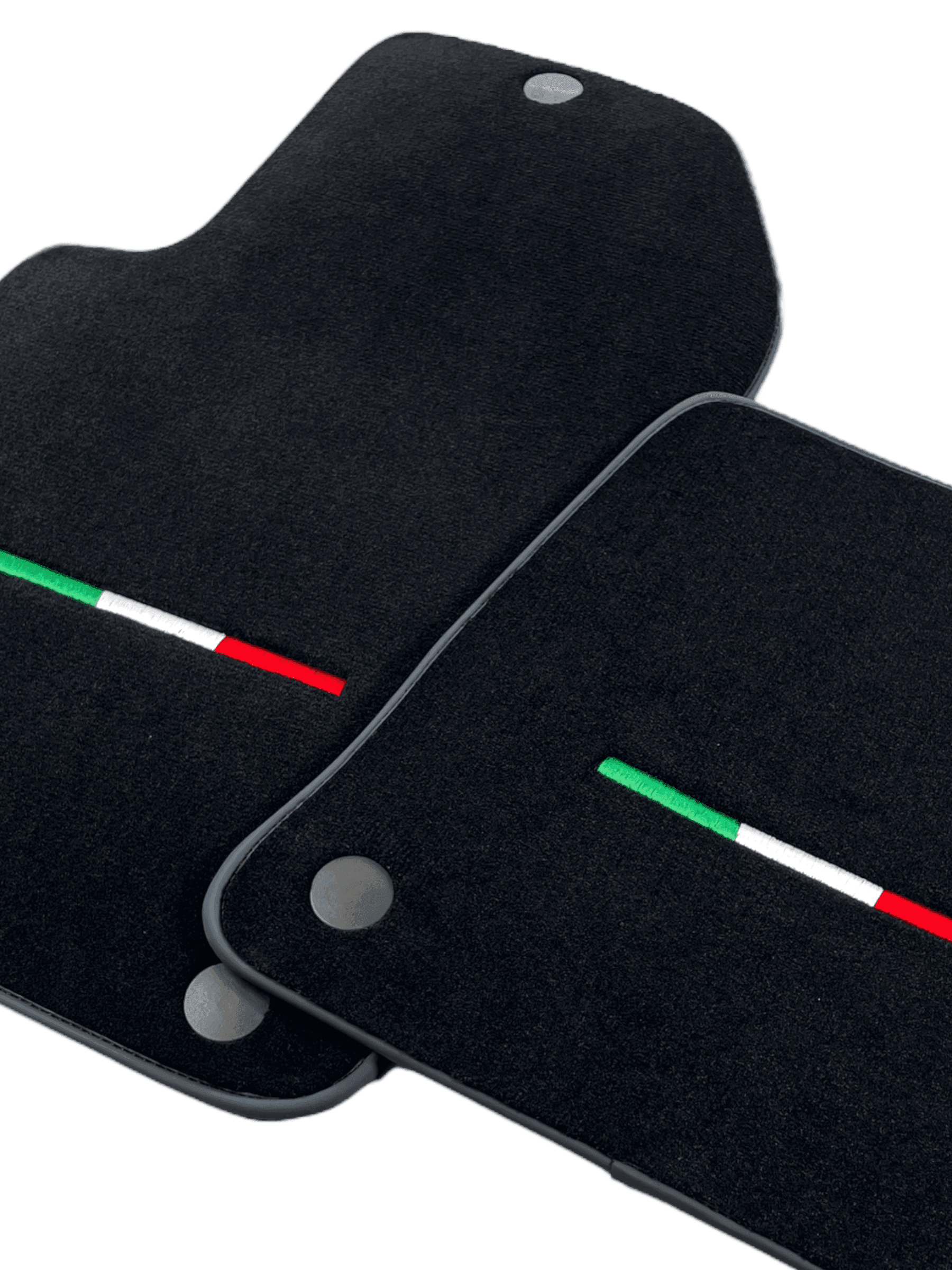 Black Floor Mats For Ferrari 612 Scaglietti 2005-2011 Italian Edition - AutoWin
