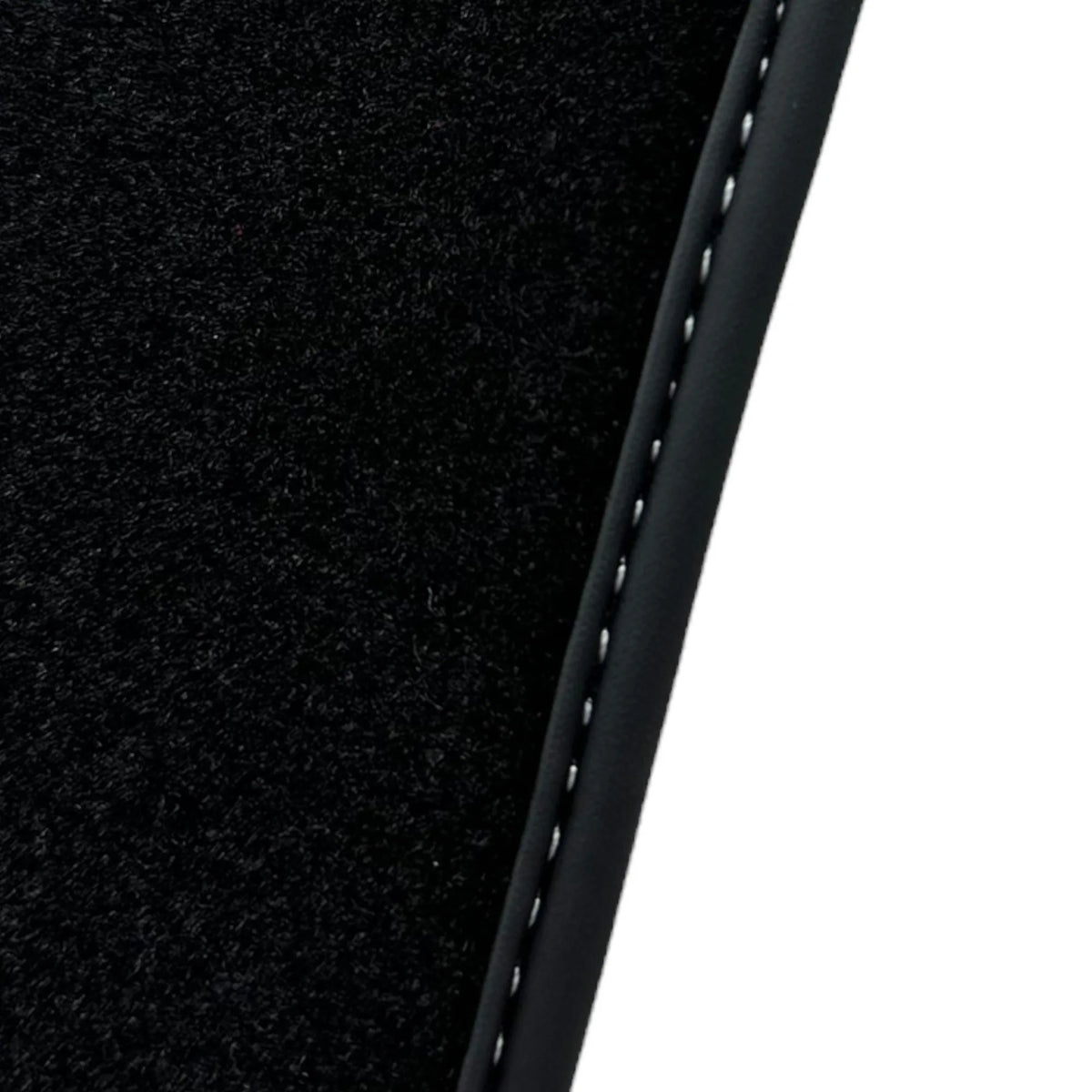 Black Floor Mats for Ferrari F12 TRS (2014) with Red Alcantara Leather - AutoWin