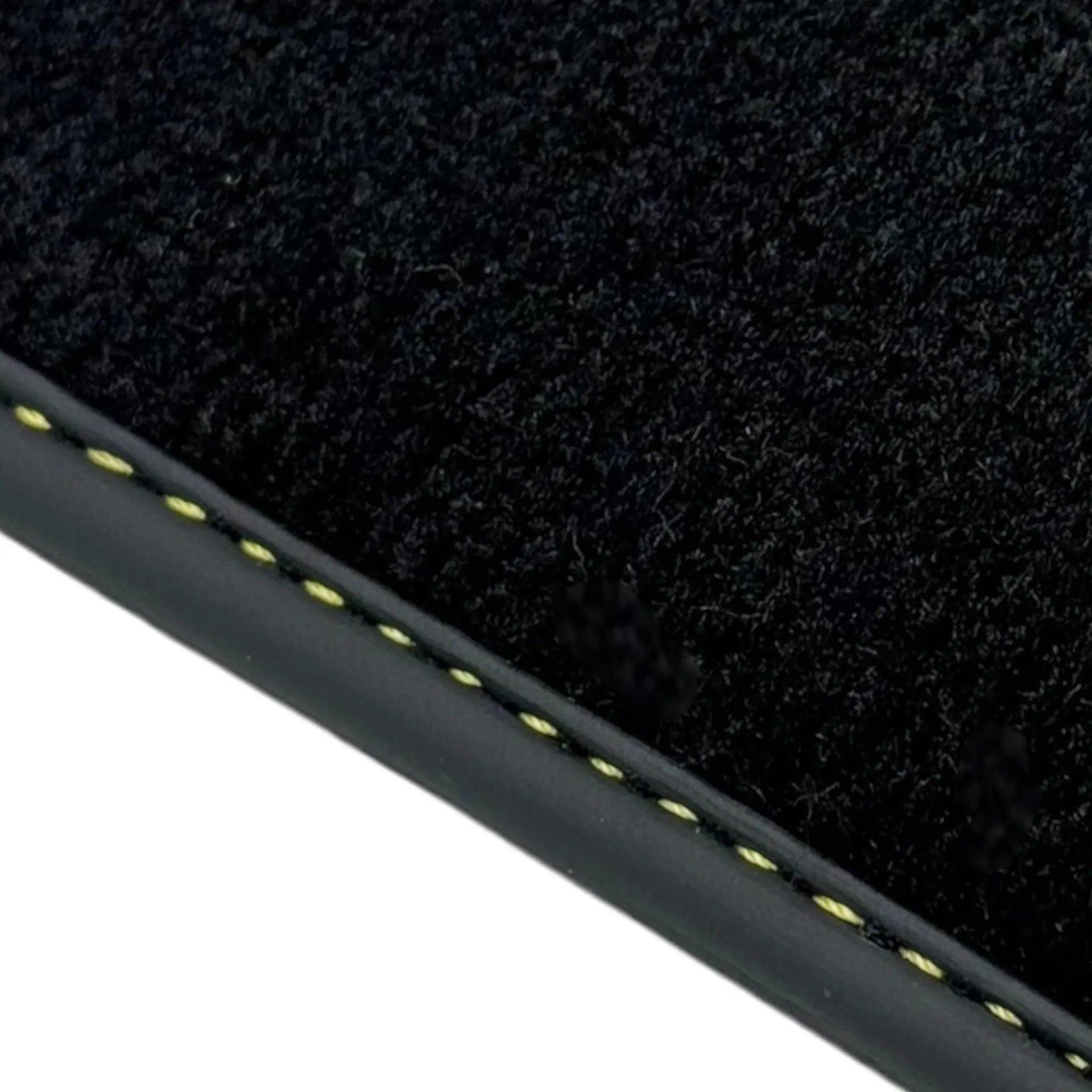 Black Floor Mats for Ferrari Portofino (2018-2023) with Leather - AutoWin