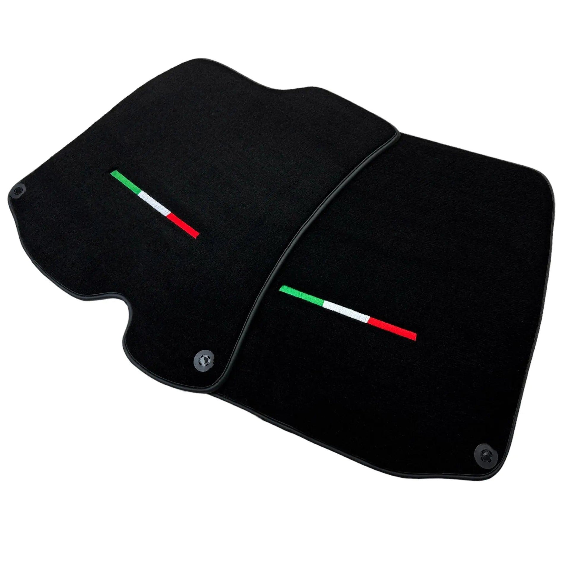 Black Floor Mats For Ferrari Roma (2021-2024) Italian Edition - AutoWin