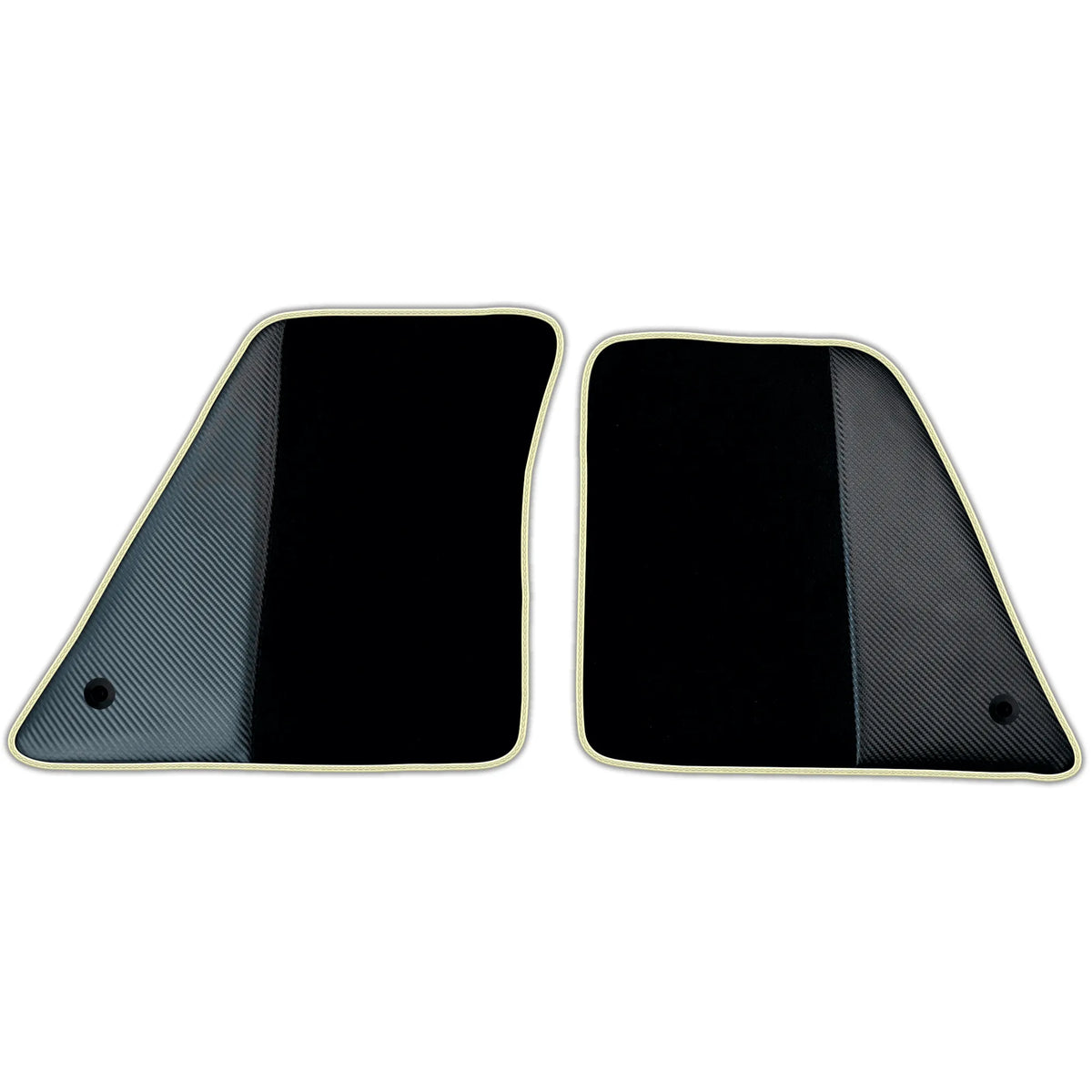 Black Floor Mats for Ferrari SF90 Stradale (2019-2024) with Carbon Fiber | Various Trim Colors