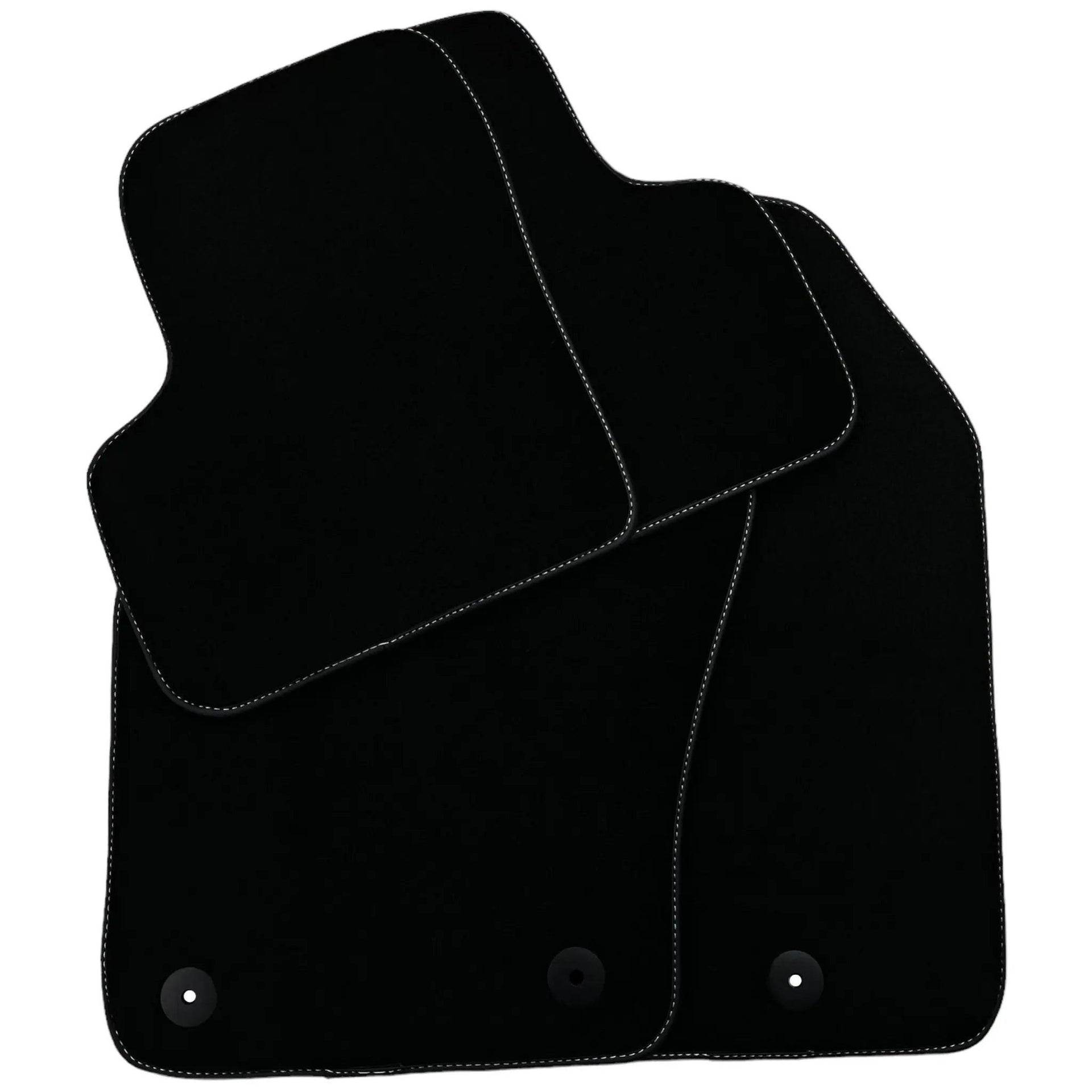 Black Floor Mats for Fiat 500 (2008-2013) | Black Trim - AutoWin