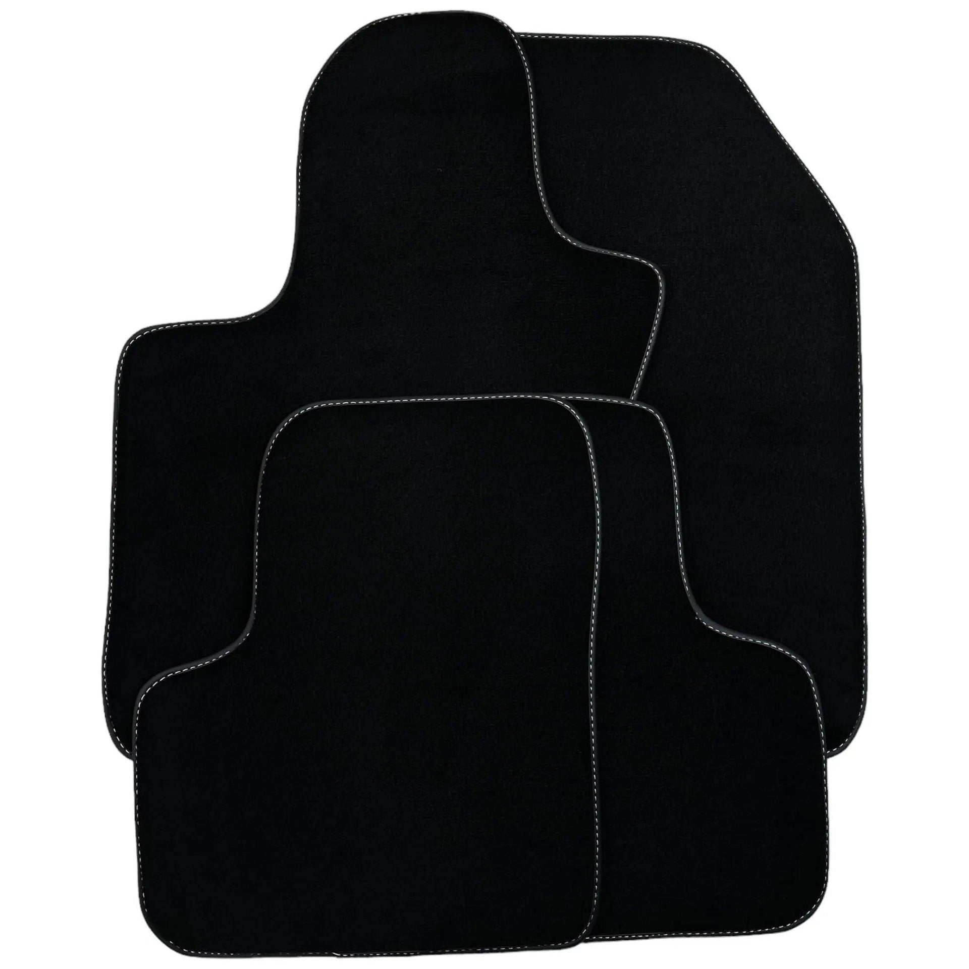 Black Floor Mats for Fiat 500 (2008-2013) | Black Trim - AutoWin
