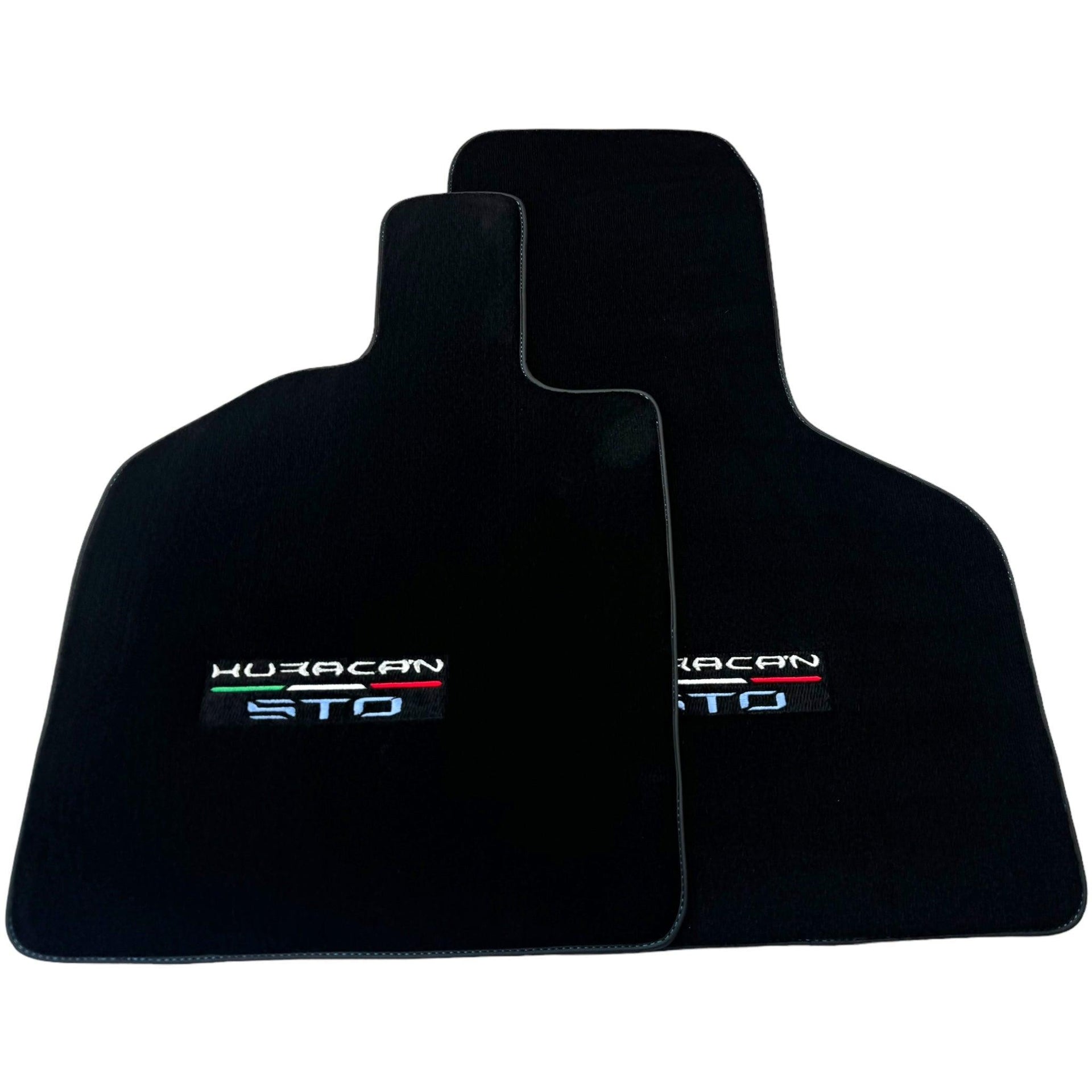 Black Floor Mats for Lamborghini Huracan STO - AutoWin