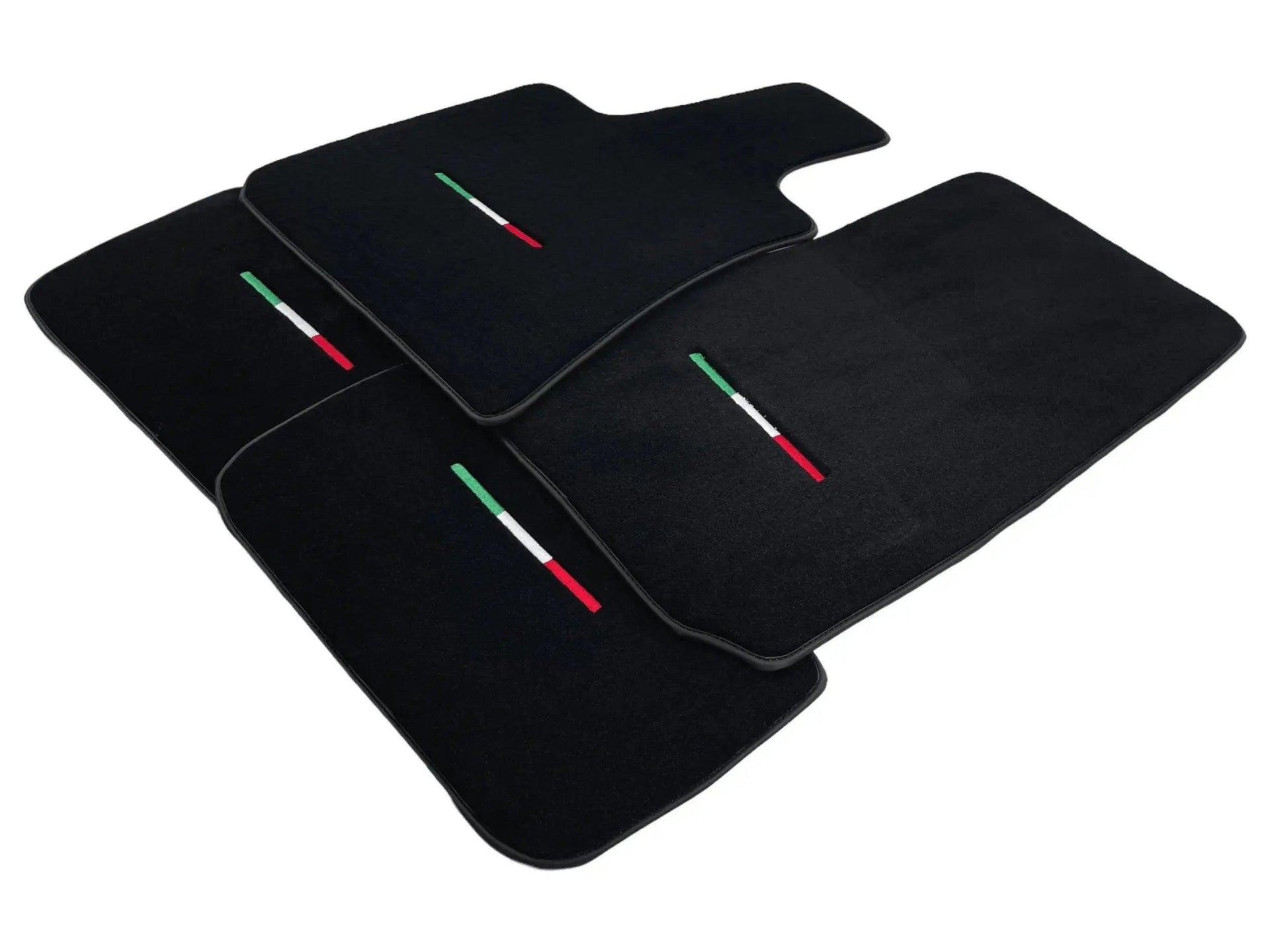 Black Floor Mats For Maserati Coupé (2001-2007) Italy Edition - AutoWin