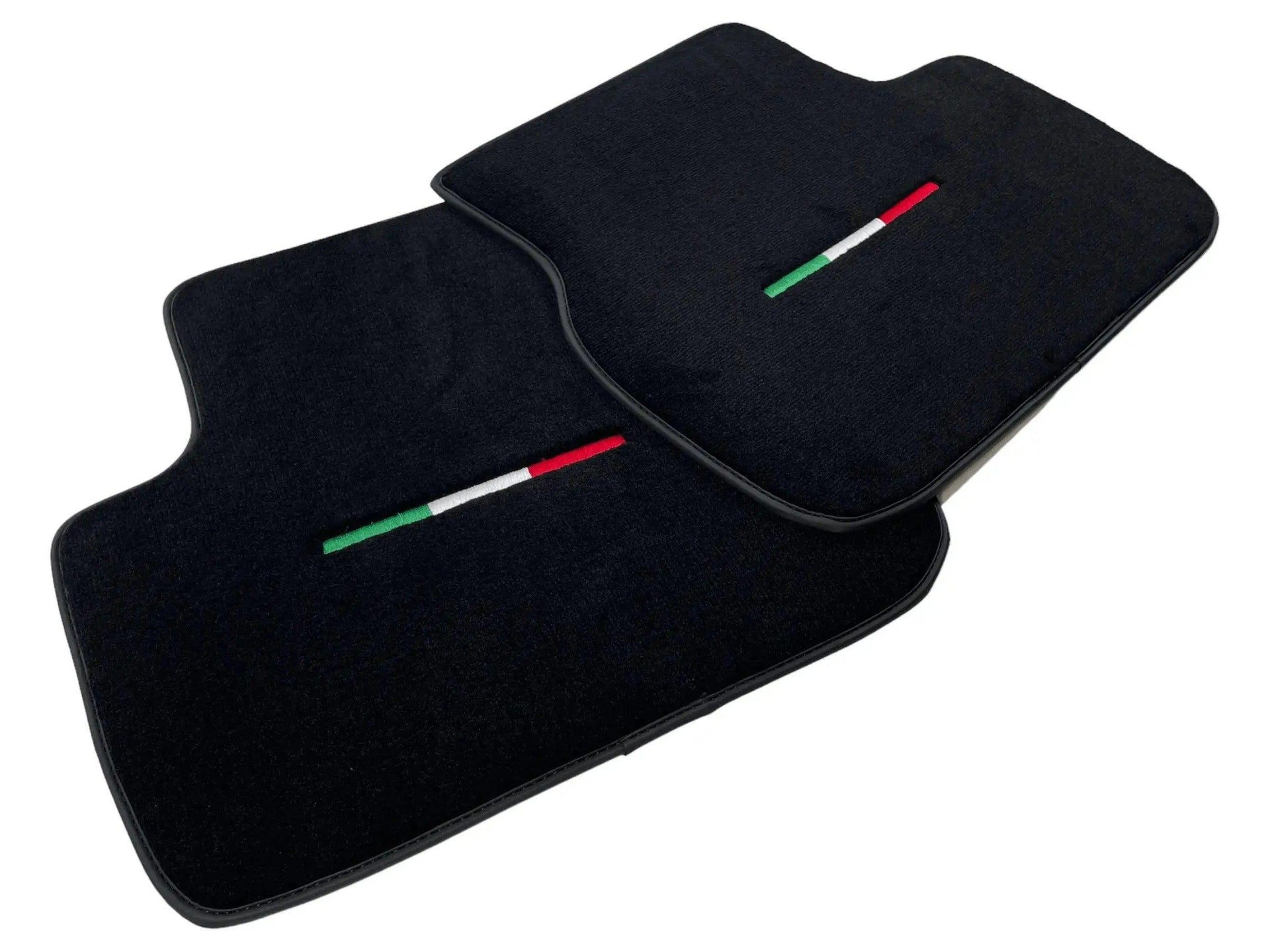 Black Floor Mats For Maserati Coupé (2001-2007) Italy Edition - AutoWin
