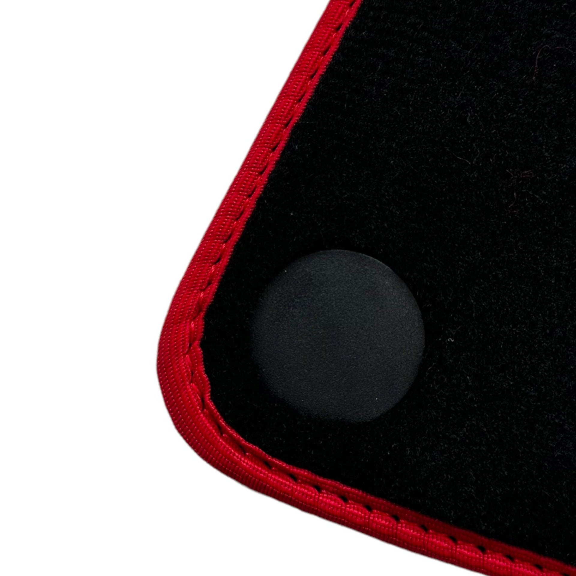 Black Floor Mats for McLaren 600 LT (2018-2020) With Red Trim - AutoWin