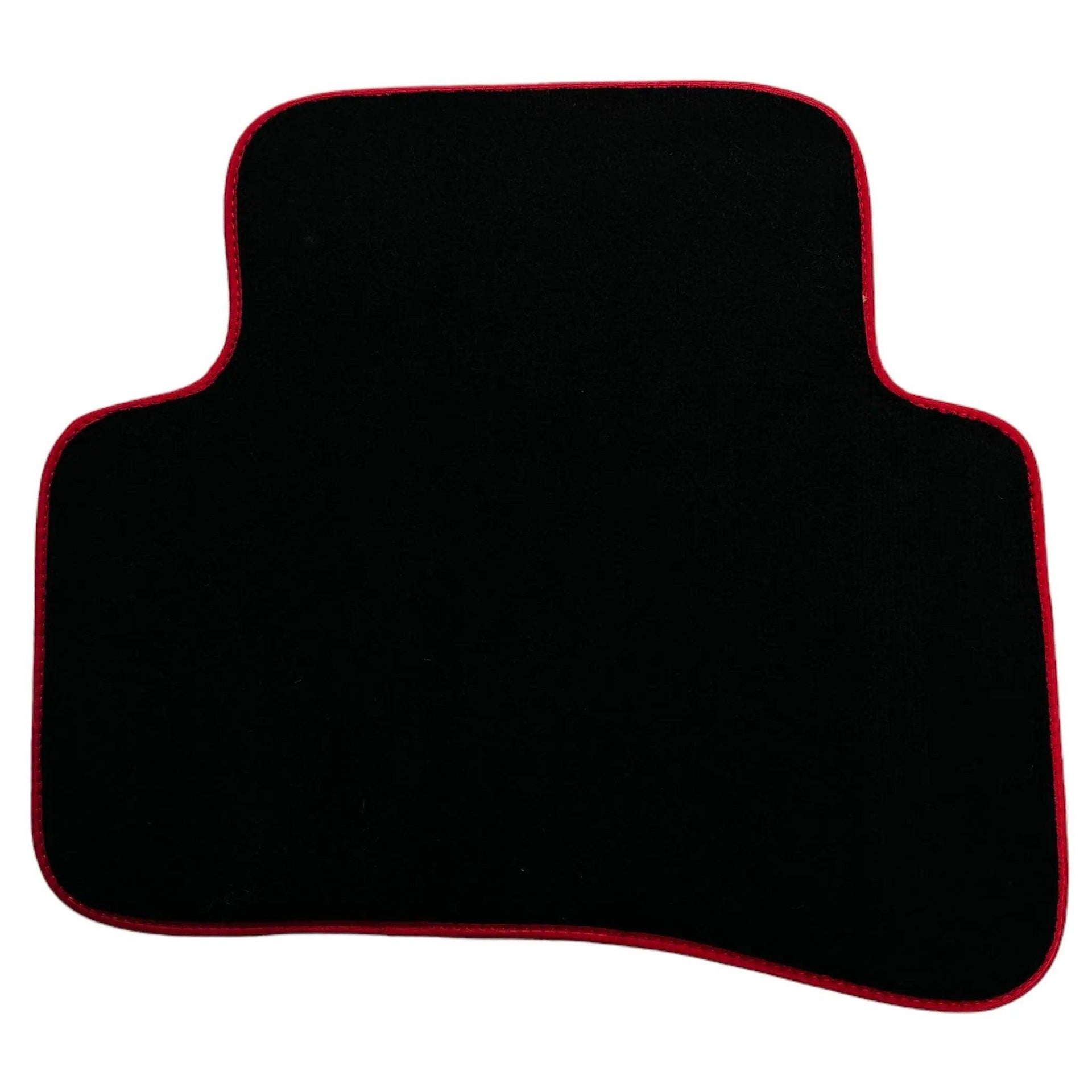 Black Floor Mats For Mercedes-Benz C Class W202 (1993-2000) ER56 Design | Red Trim - AutoWin