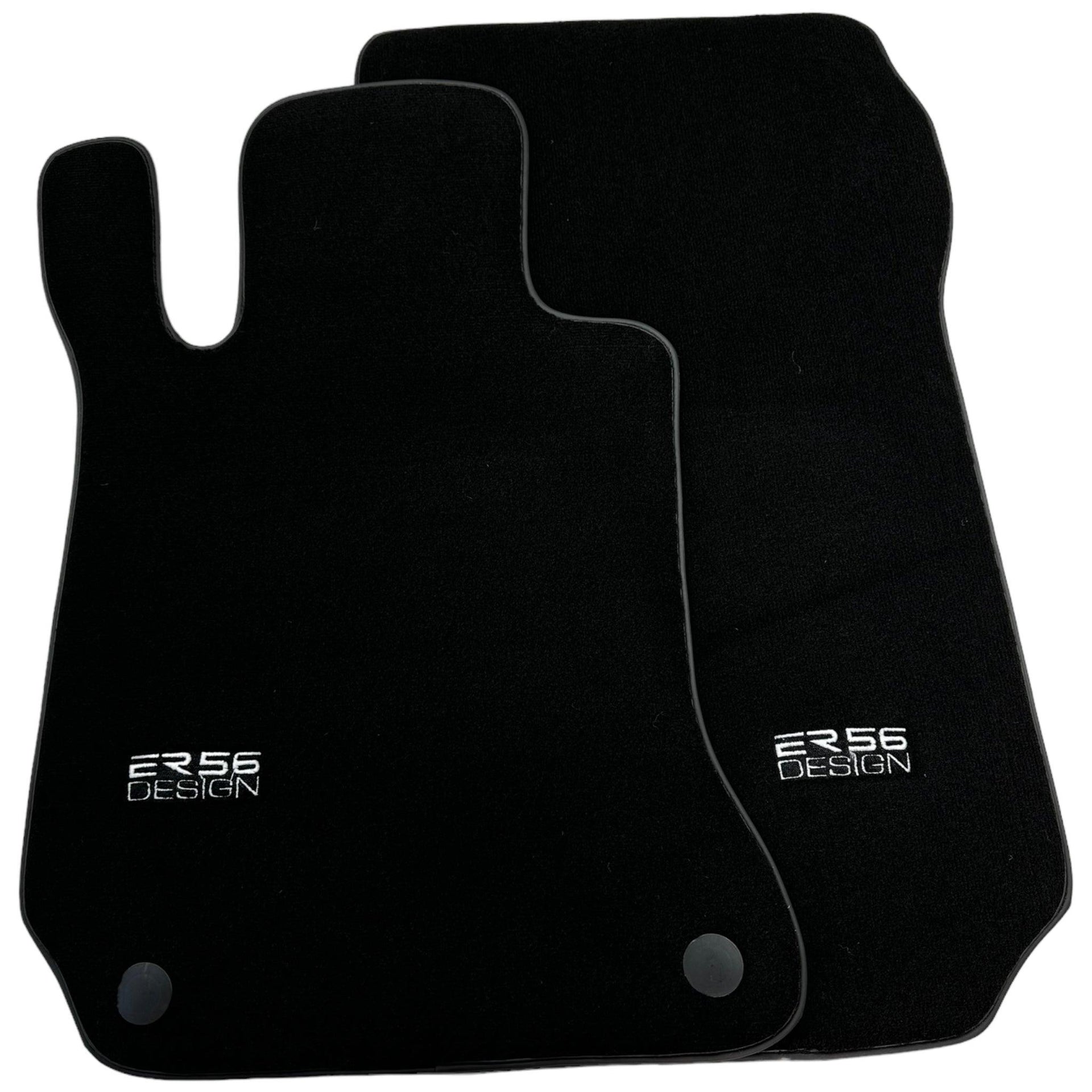 Black Floor Mats For Mercedes-Benz C Class W204 Coupe 2012-2015 ER56 Design - AutoWin