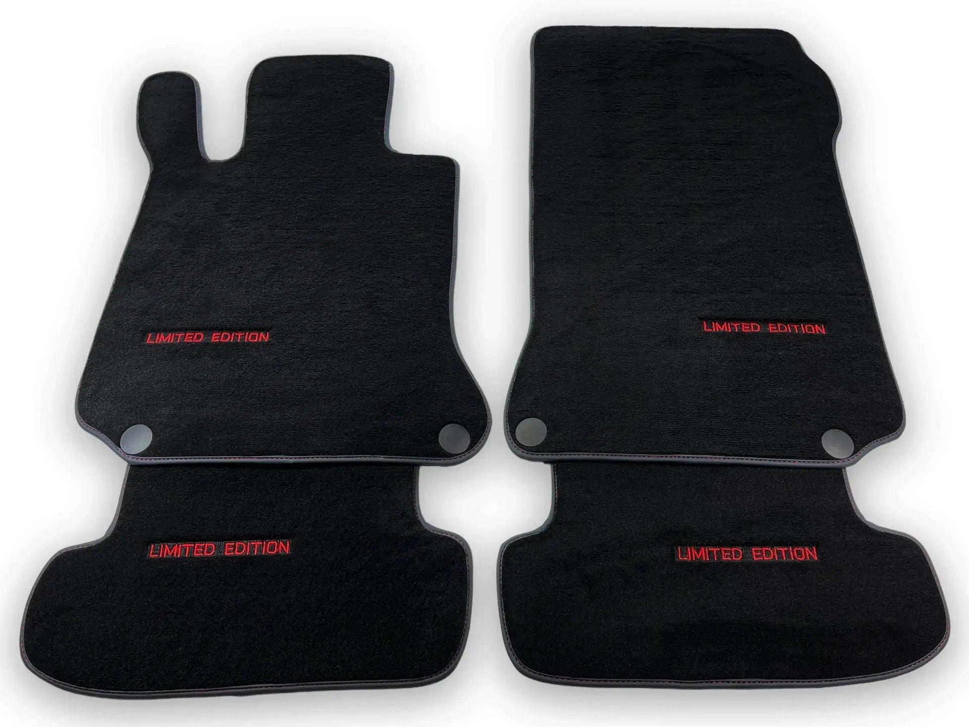 Black Floor Mats For Mercedes Benz E-Class C207 Coupe Facelift (2013-2017) | Limited Edition - AutoWin