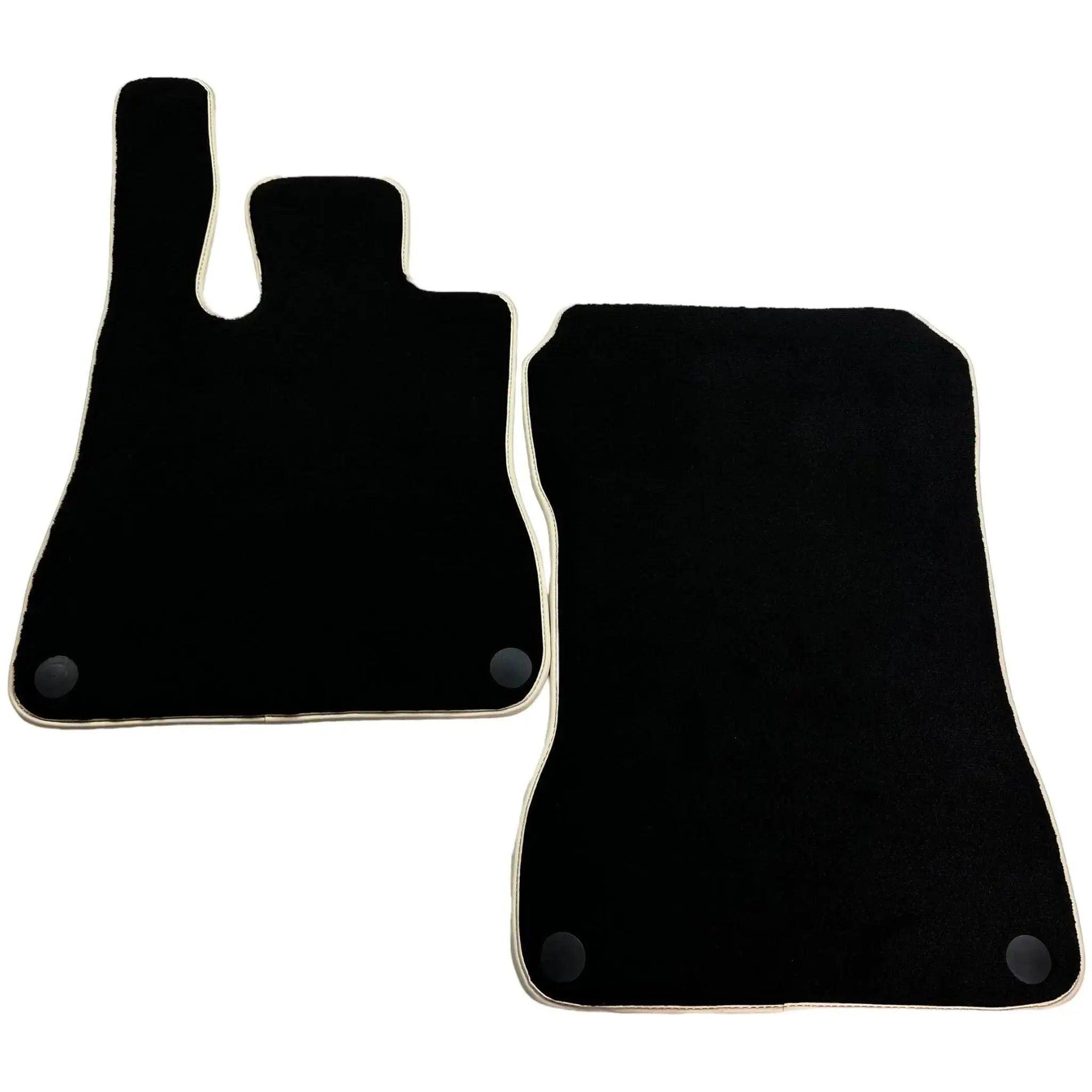 Black Floor Mats For Mercedes-Benz SLK-Class R170 (2000-2004) Beige Trim - AutoWin