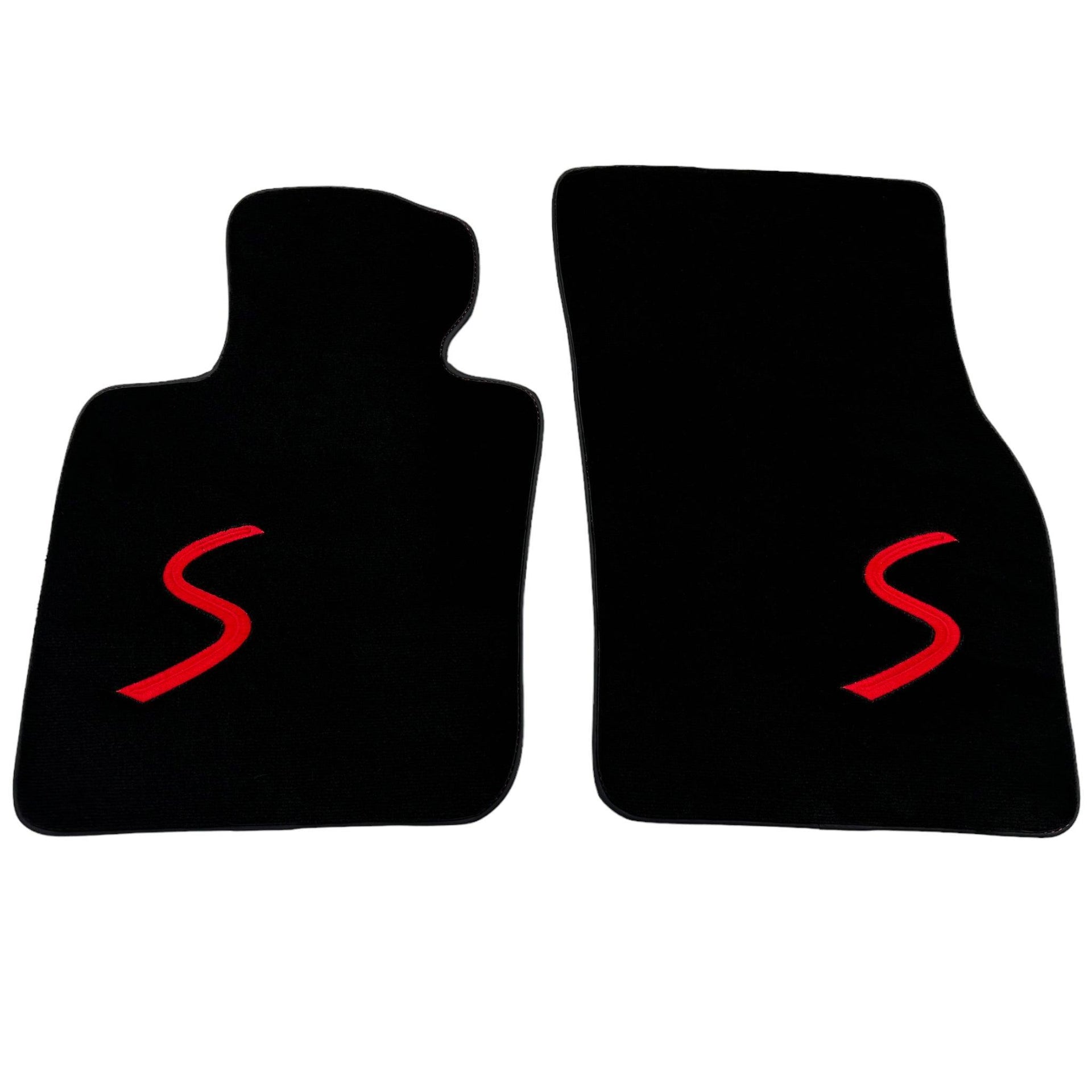 Black Floor Mats for Mini Cabrio F57 Convertible (2016-2023) - AutoWin