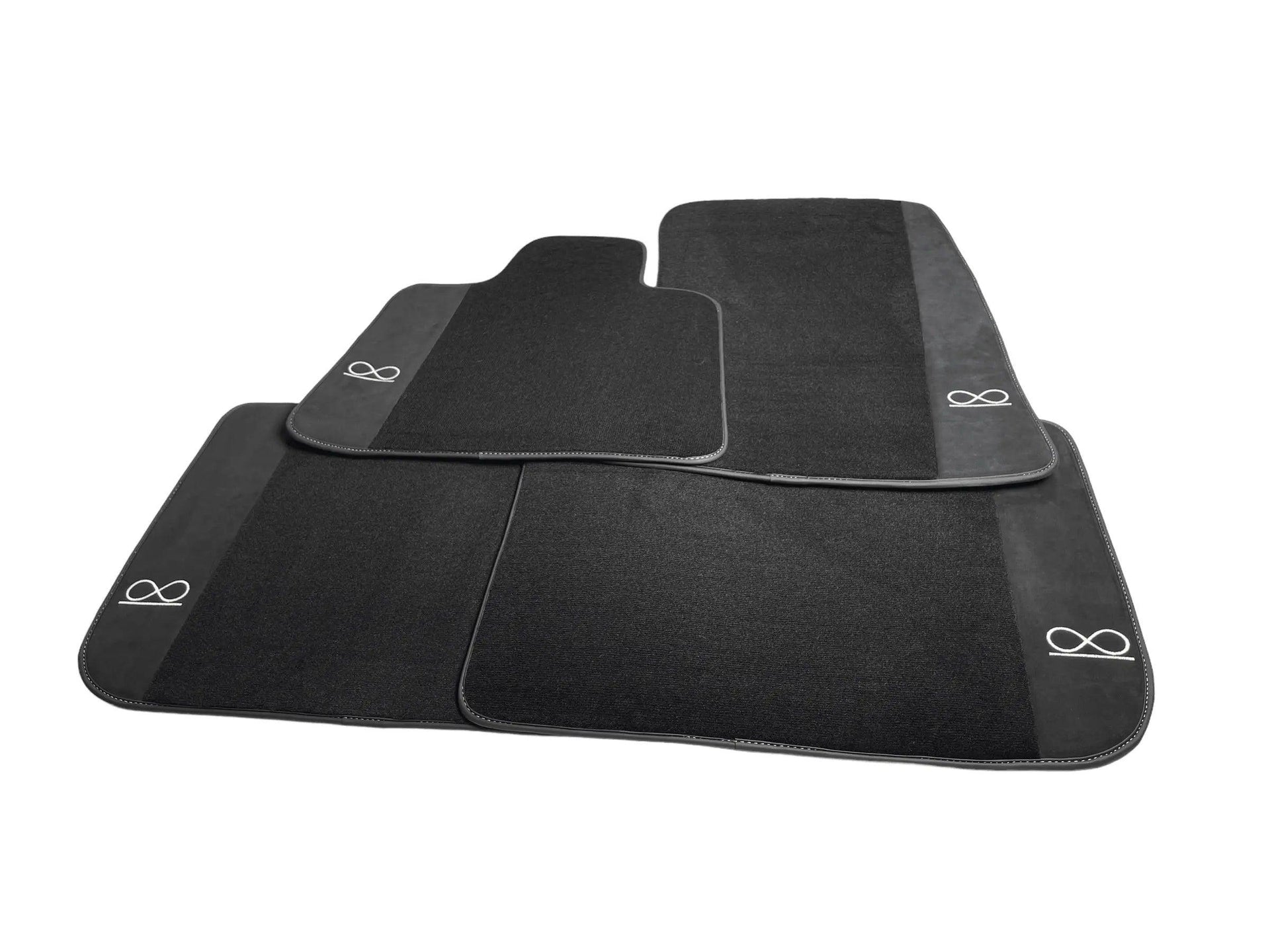 Black Floor Mats For Rolls Royce Black Badge Cullinan - AutoWin