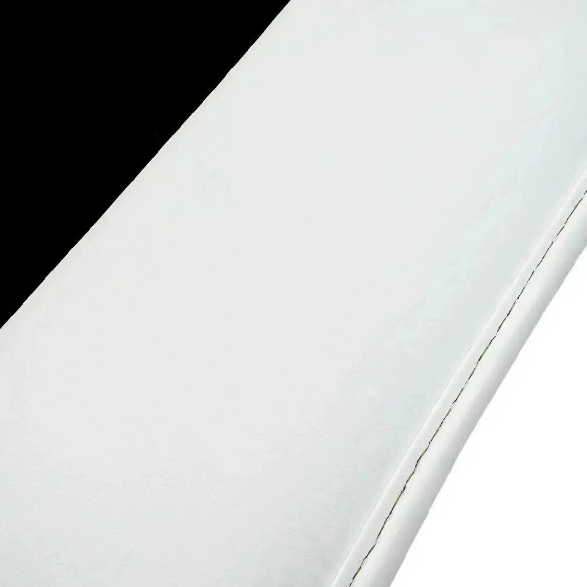 Black Floor Mats for Rolls Royce Phantom VIII 2017-2024 with White Leather | White Trim
