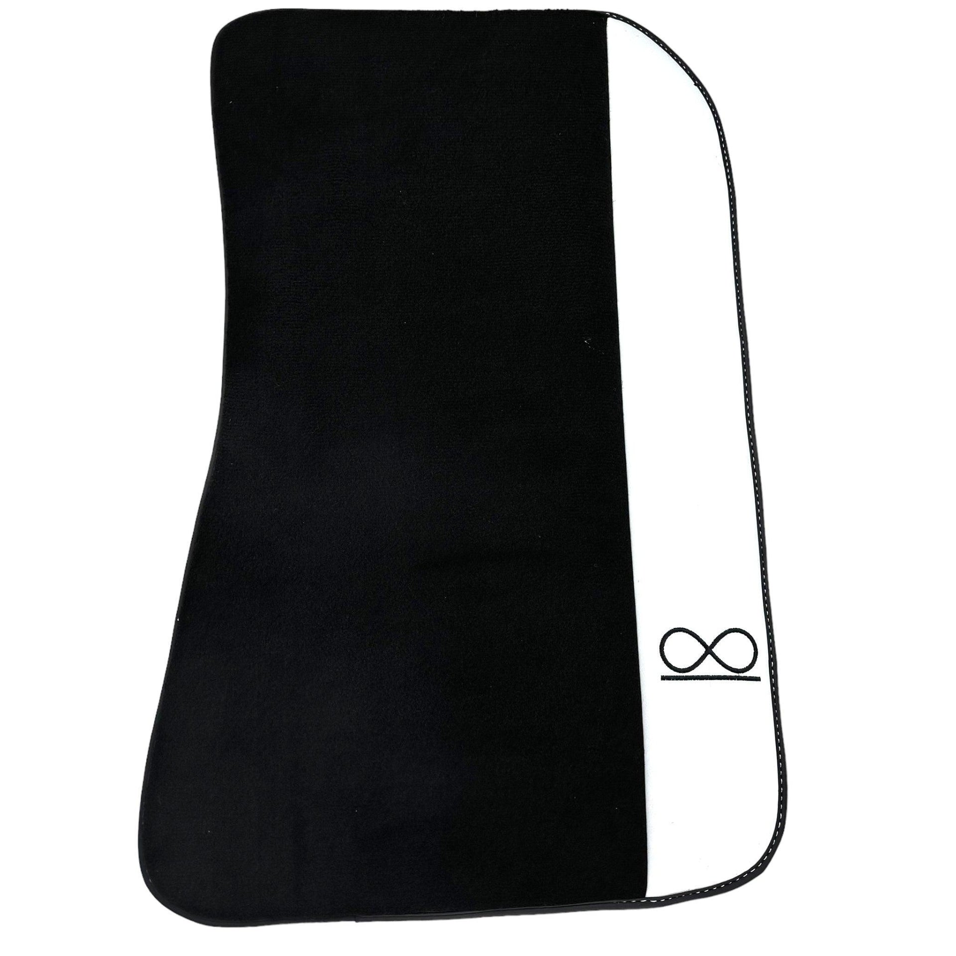 Black Floor Mats For Rolls Royce Spectre (2023-2024) White Leather - AutoWin