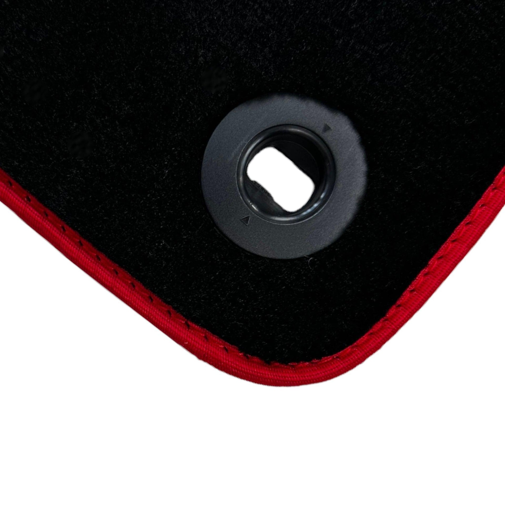 Black Floor Mats For Toyota Land Cruiser 150 (2009-2022) Red Trim | ER56 Design - AutoWin