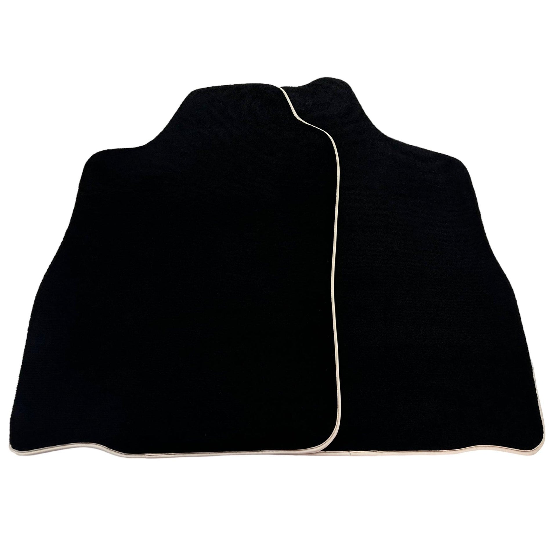 Black Floor Mats For Toyota Land Cruiser 90 (1997-2003) | Beige Trim - AutoWin