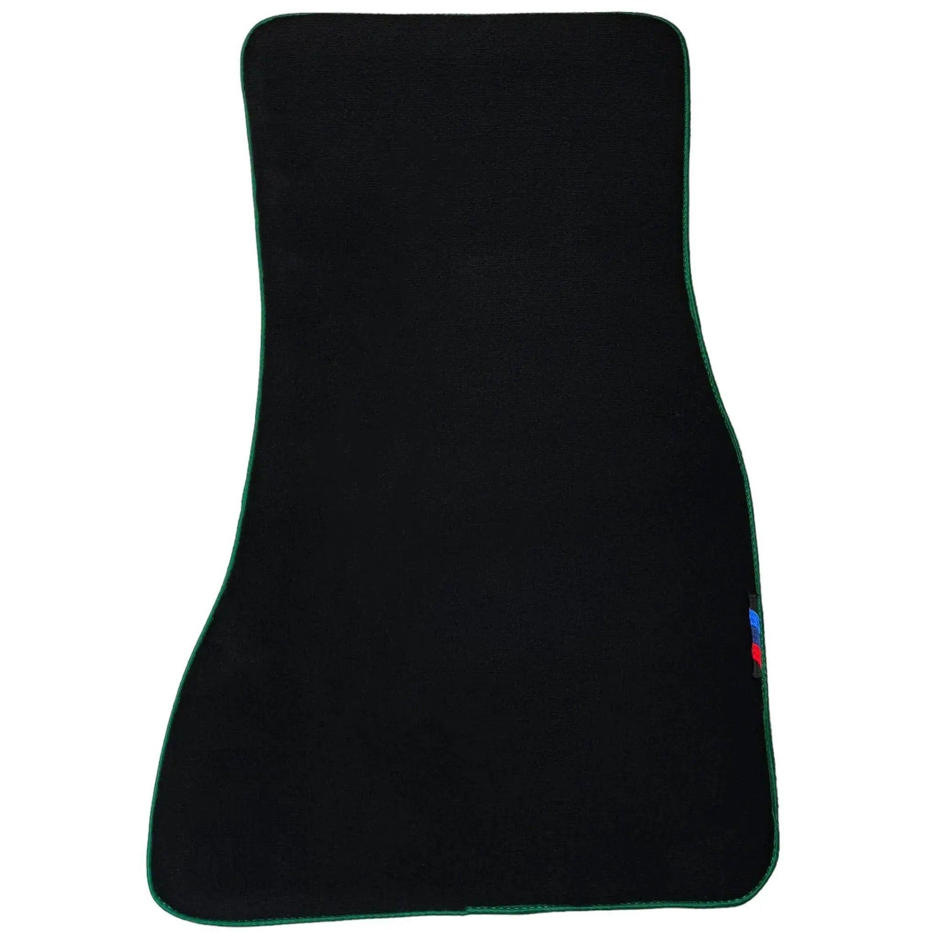 Black Mats For BMW M3 4-door E90 | Green Trim - AutoWin