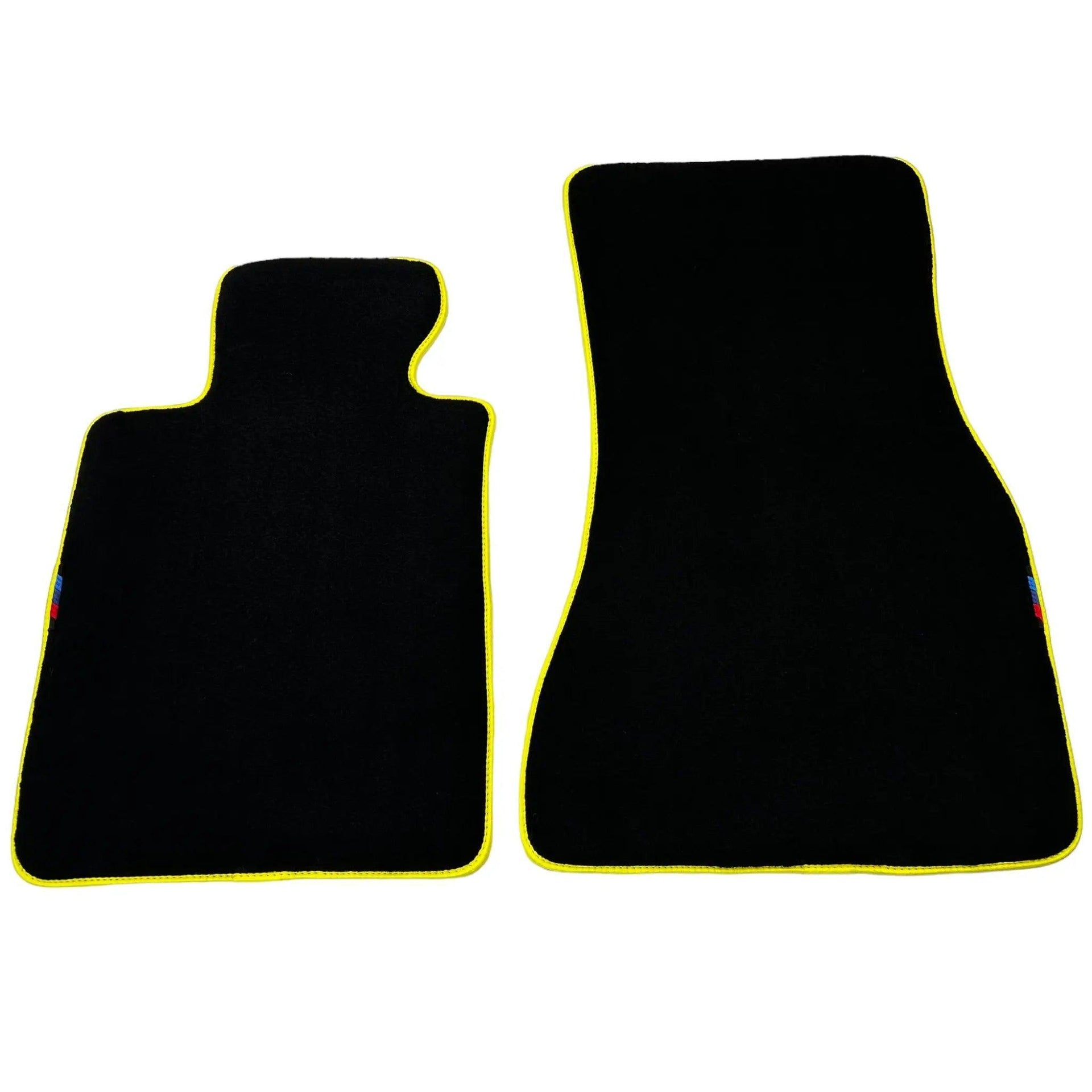 Black Mats For BMW M6 E64 Convertible | Yellow Trim - AutoWin