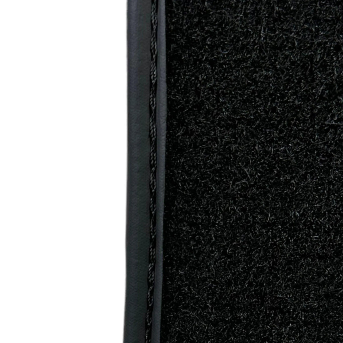 Black Sheepskin Floor Mats for Rolls-Royce Ghost Series I (2010–2020) No Steps Edition