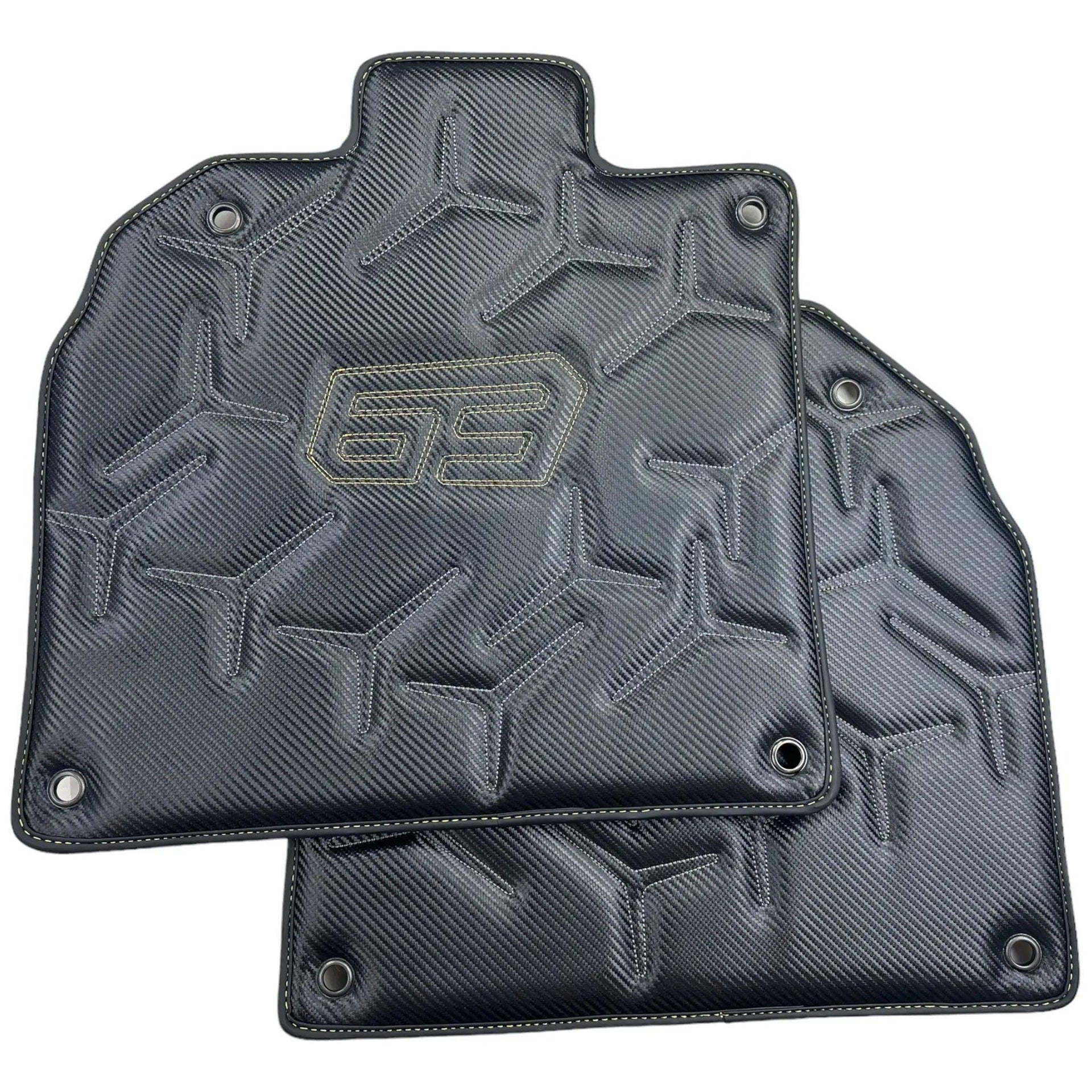 Carbon Leather Floor Mats for Lamborghini Aventador SVJ 63 Edition - AutoWin