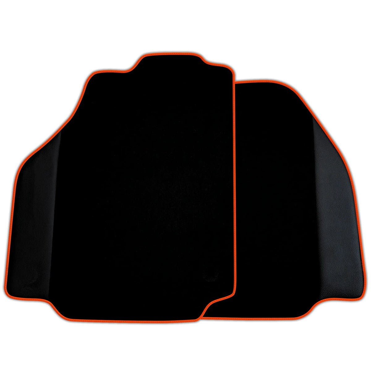 Custom Black Floor Mats for Ferrari 488 Pista Spider 2019-2021 with Leather | Various Trim Colors
