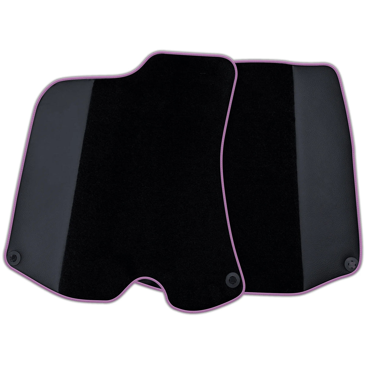 Custom Black Floor Mats For Ferrari Portofino (2018-2023) With Leather