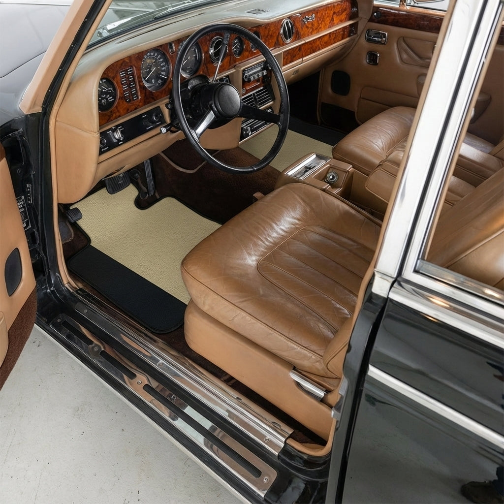 Customizable Floor Mats From Carpet With Leather for Rolls-Royce Wraith (2013-2023)
