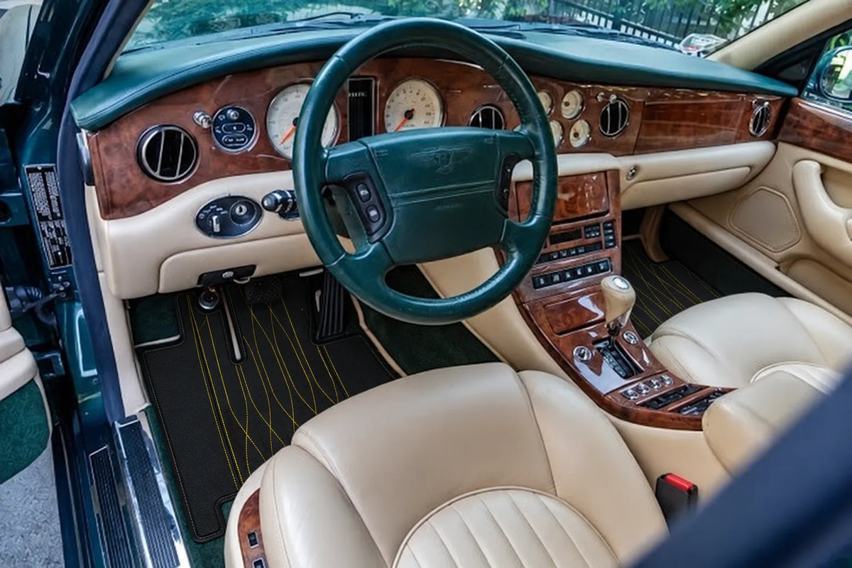 Customizable Leather Floor Mats with AW33 Pattern for Bentley Green Label (1998-2009) inside the vehicle