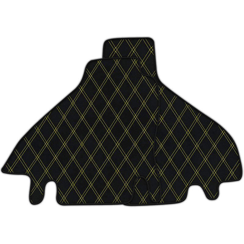 Skreddersydde lær Bilmatter med dobbelt diamantmønster for Ferrari Testarossa (1984-1996)
