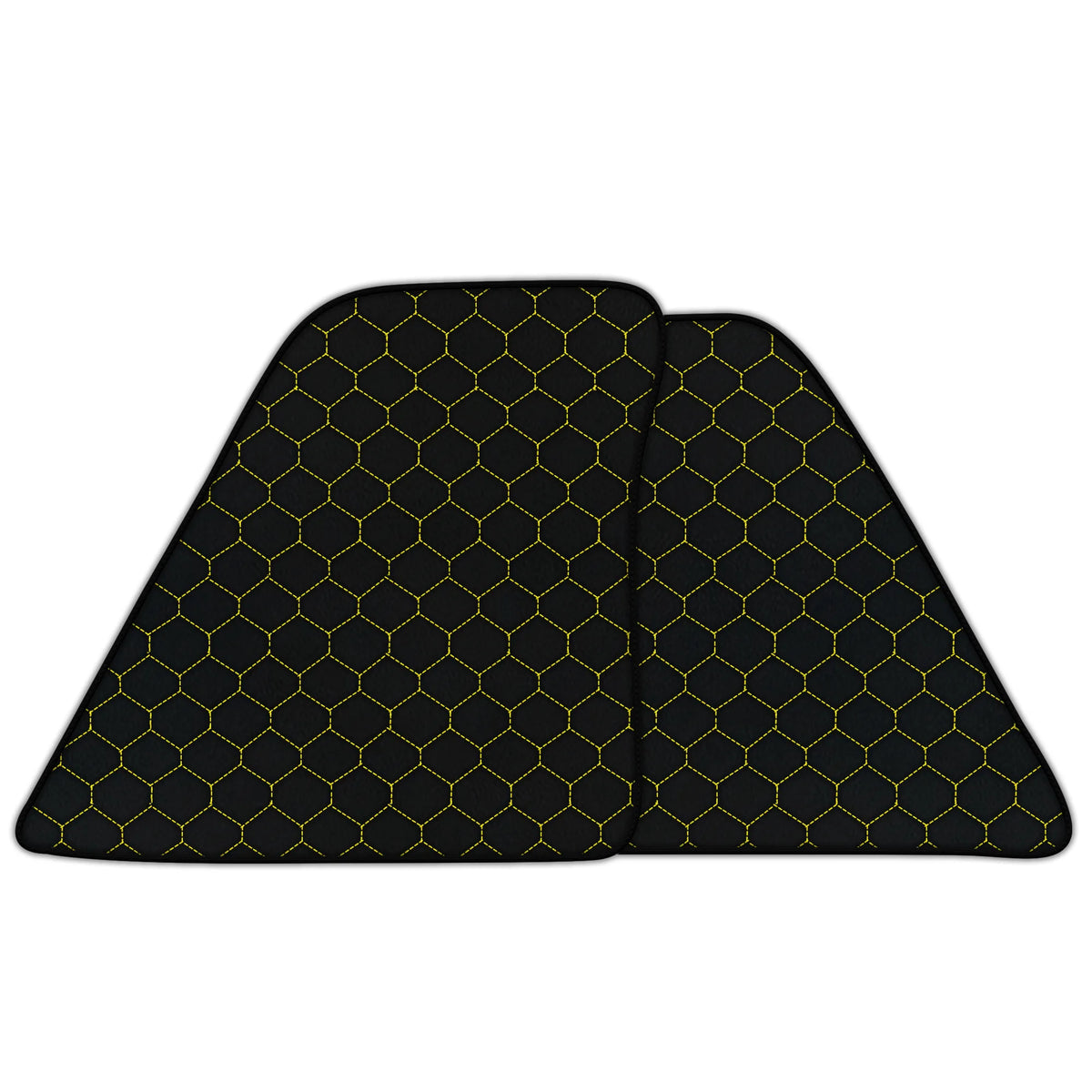 Customizable Leather Floor Mats with Hex Pattern for Ferrari 296 GTS (2022-2027)