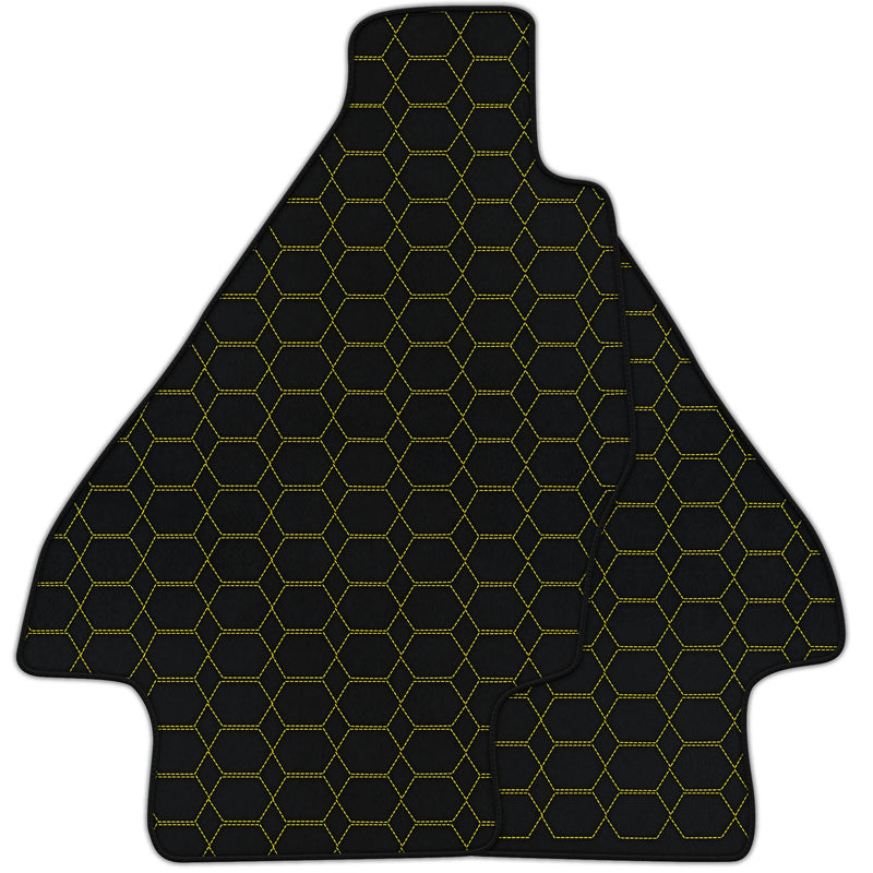 Anpassbare Lederfußmatten mit Hexagon-Muster für Ferrari Dino GT4 (1973-1979)