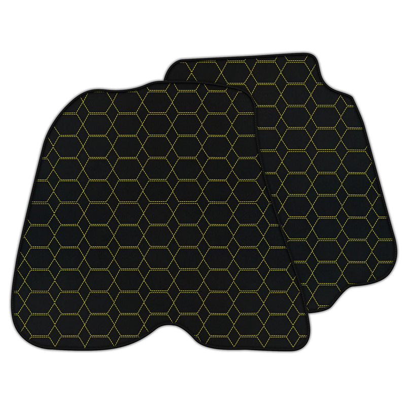 Anpassbare Lederfußmatten mit Hexagon-Muster für Ferrari F12 Berlinetta (2012-2022)