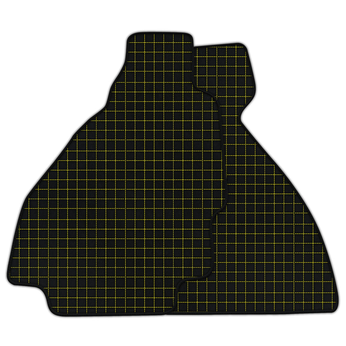 Customizable Leather Floor Mats with Square Pattern for Ferrari 328 GTS (1985-1989)