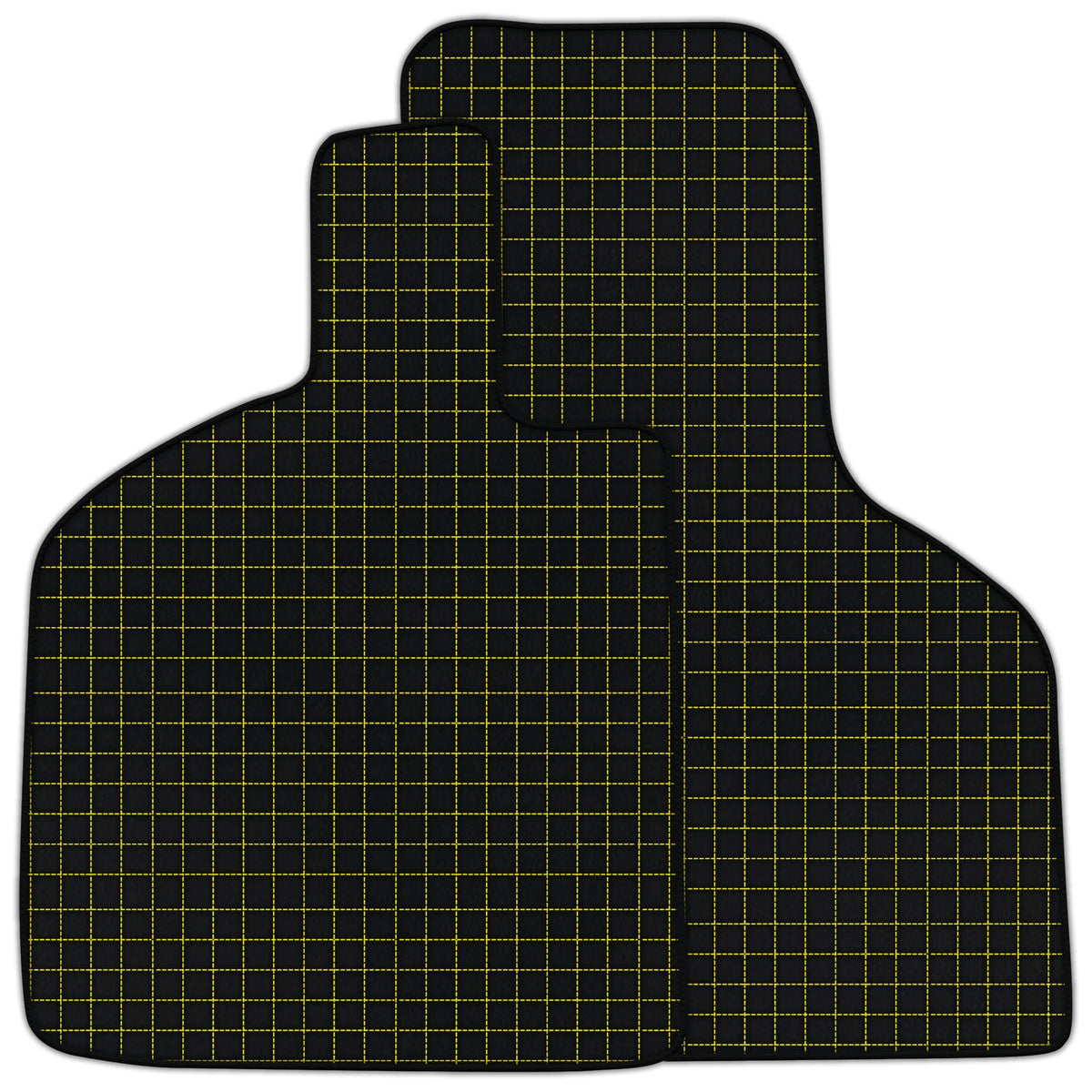 Customizable Leather Floor Mats with Square Pattern for Lamborghini Huracan STO (2021-2024)