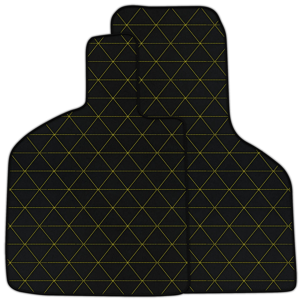 Customizable Leather Floor Mats with Triangle Pattern for Lamborghini Huracan STO (2021-2024)