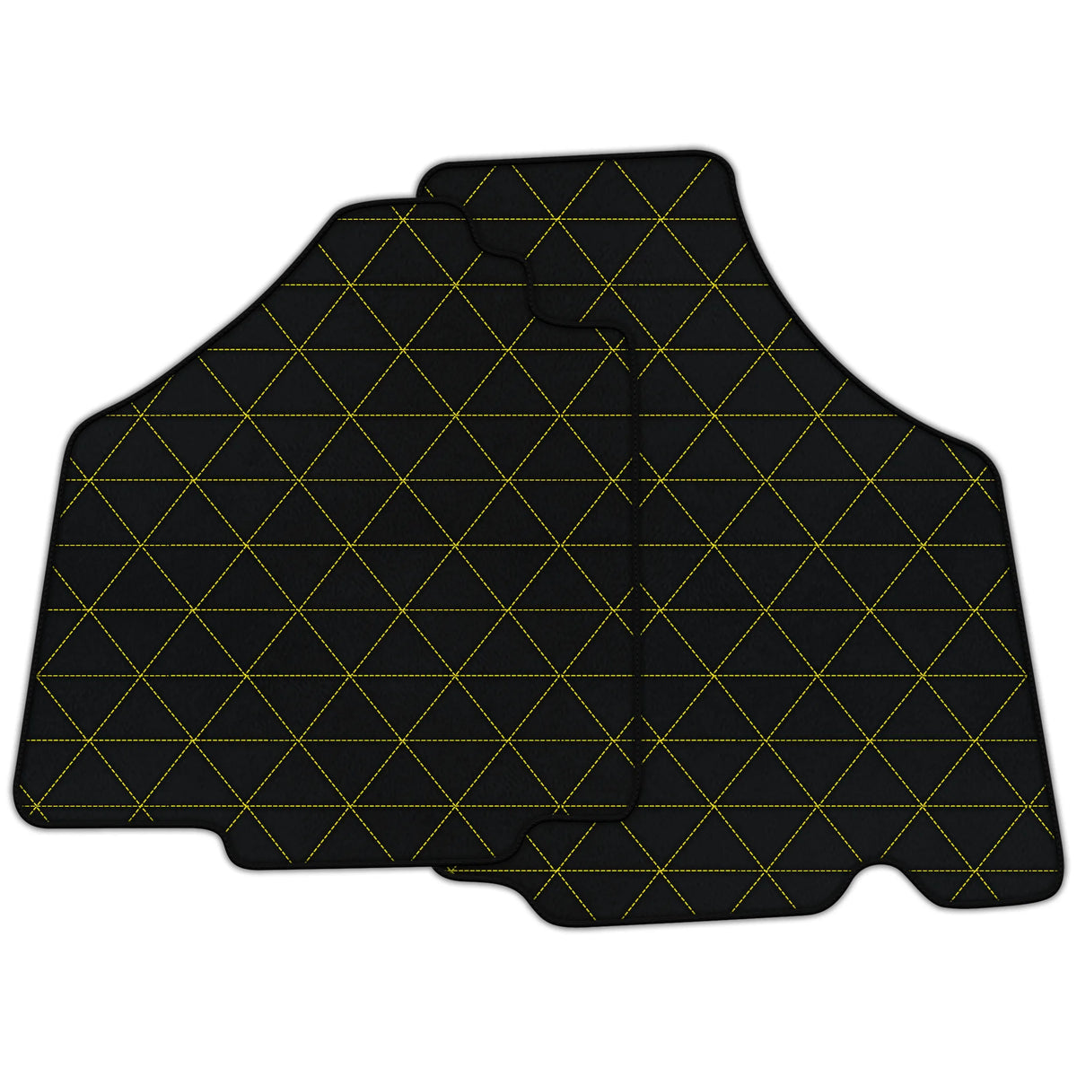 Customizable Leather Floor Mats with Triangle Pattern for Lamborghini Murcielago (2001-2010)