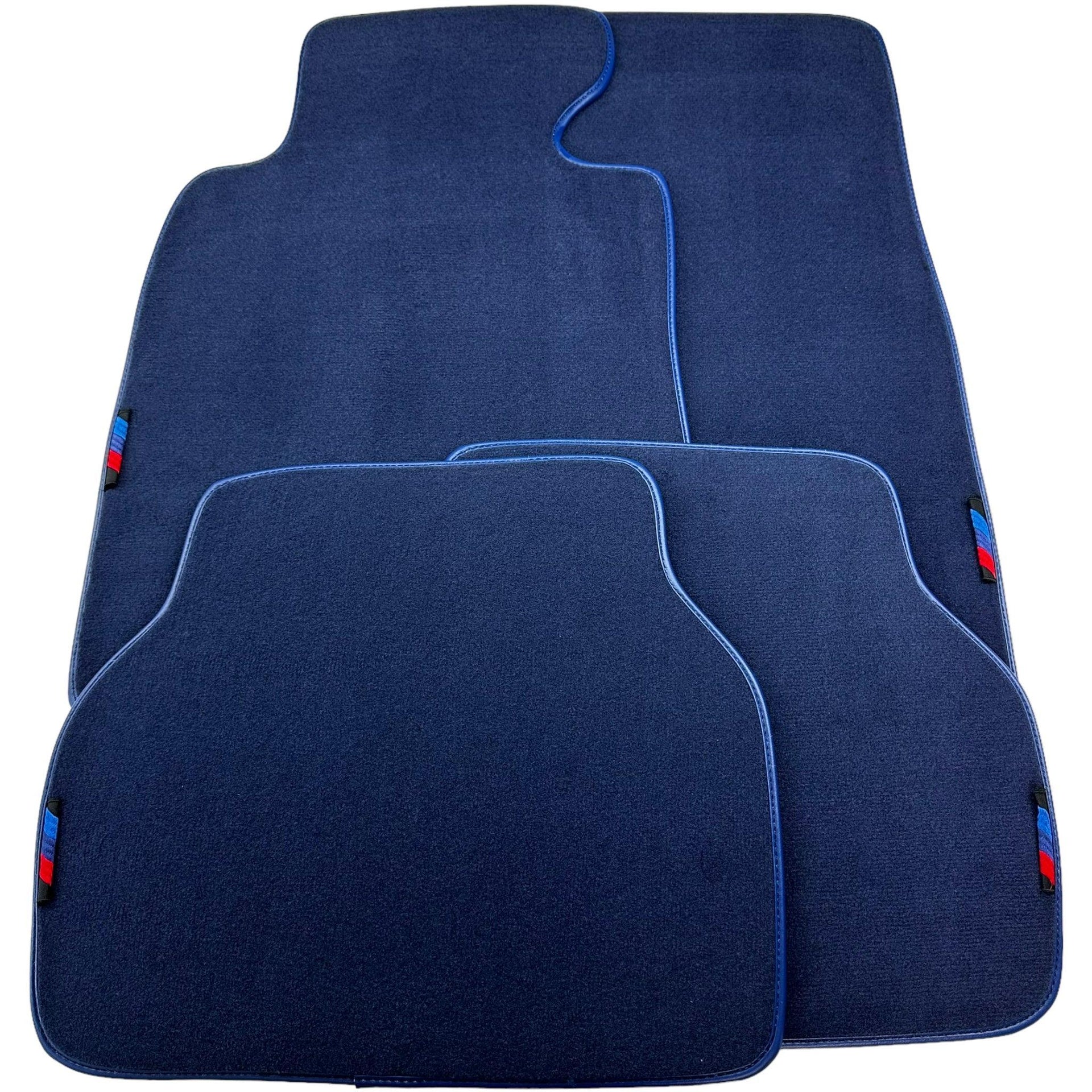 Dark Blue Floor Mats For BMW 5 Series E39 With M Package - AutoWin