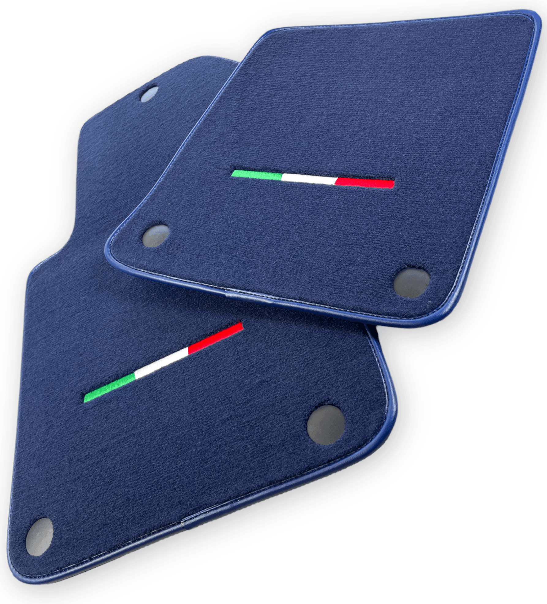 Dark Blue Floor Mats For Ferrari 612 Scaglietti 2005-2011 Italian Edition - AutoWin