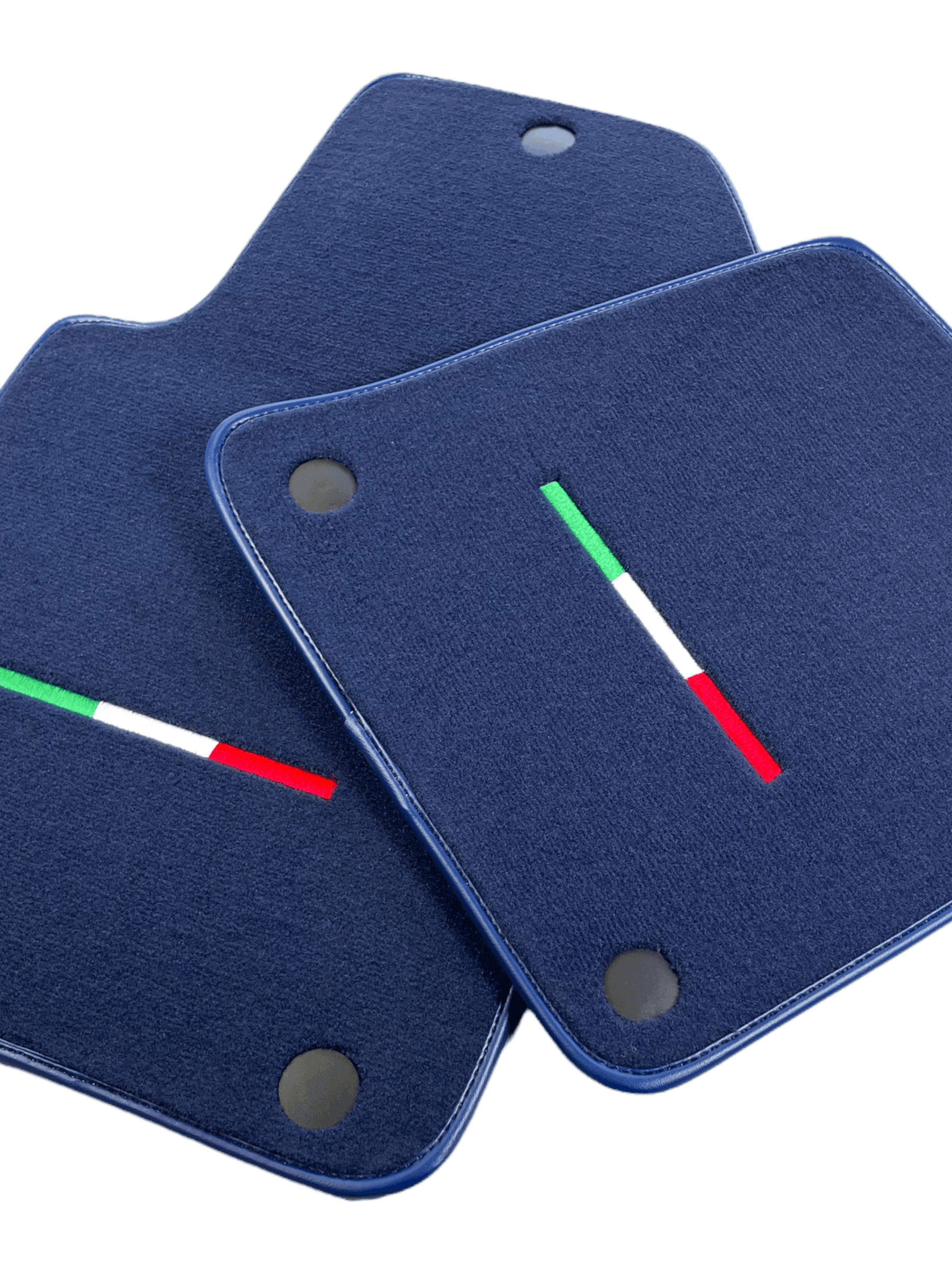 Dark Blue Floor Mats For Ferrari 612 Scaglietti 2005-2011 Italian Edition - AutoWin